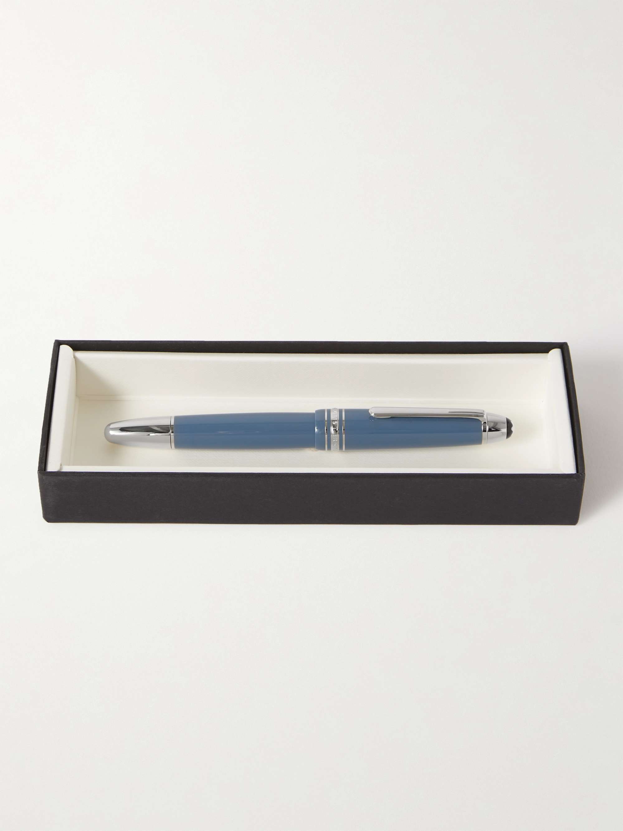 MONTBLANC Meisterstück Glacier LeGrand Resin and Platinum-Plated Fountain Pen