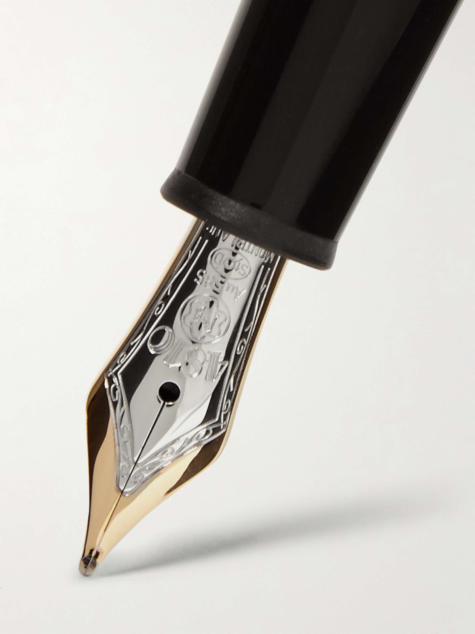 MONTBLANC Meisterstück LeGrand Traveller Resin and Gold- and Platinum-Plated Fountain Pen
