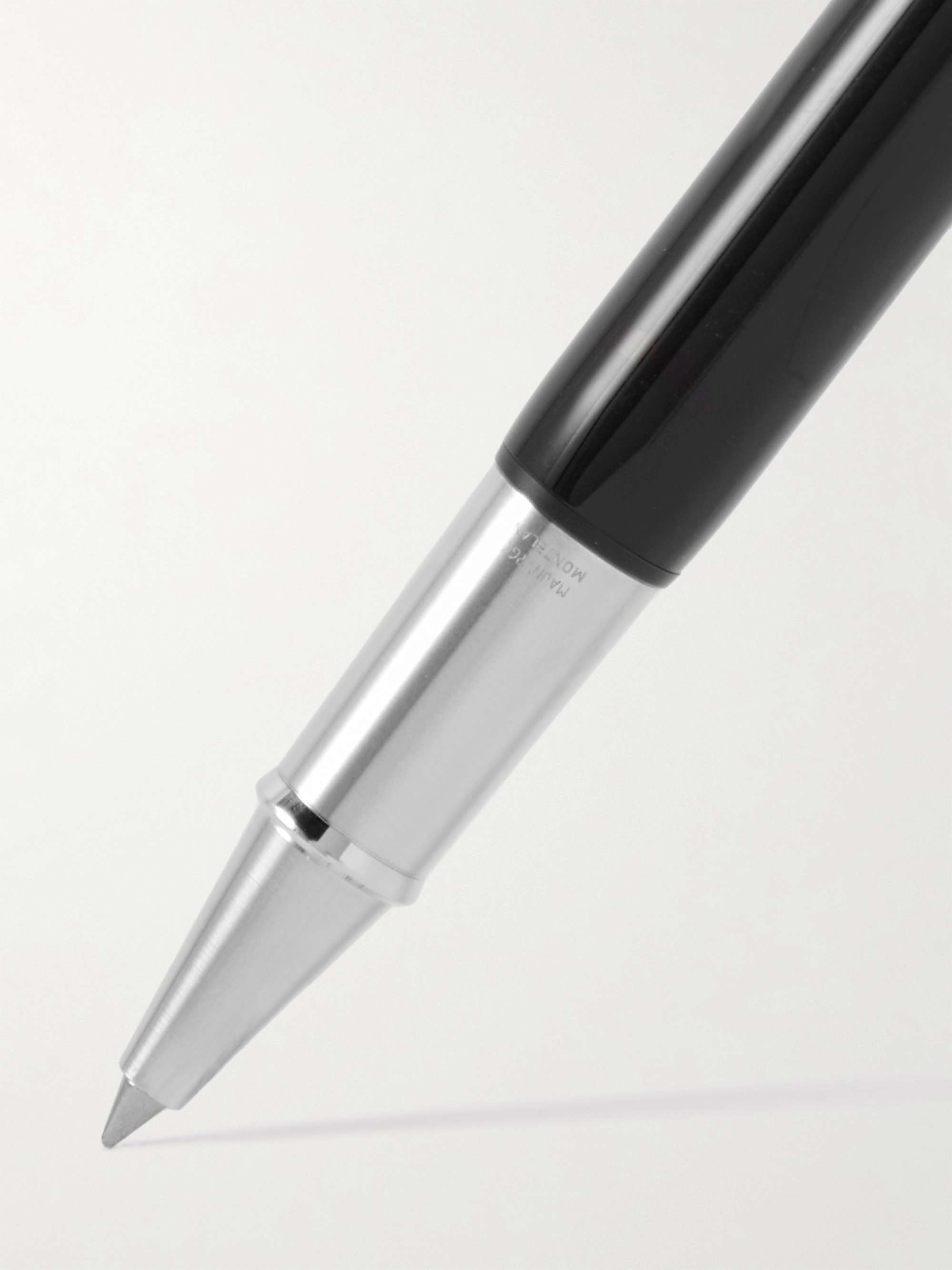 MONTBLANC Heritage Collection Rouge et Noir Baby Silver-Tone and Resin Ballpoint Pen