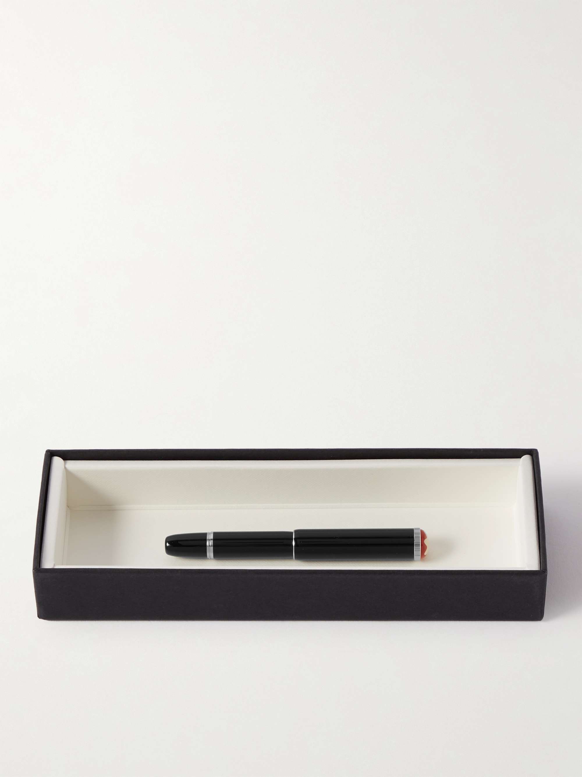 MONTBLANC Heritage Collection Rouge et Noir Baby Silver-Tone and Resin Ballpoint Pen