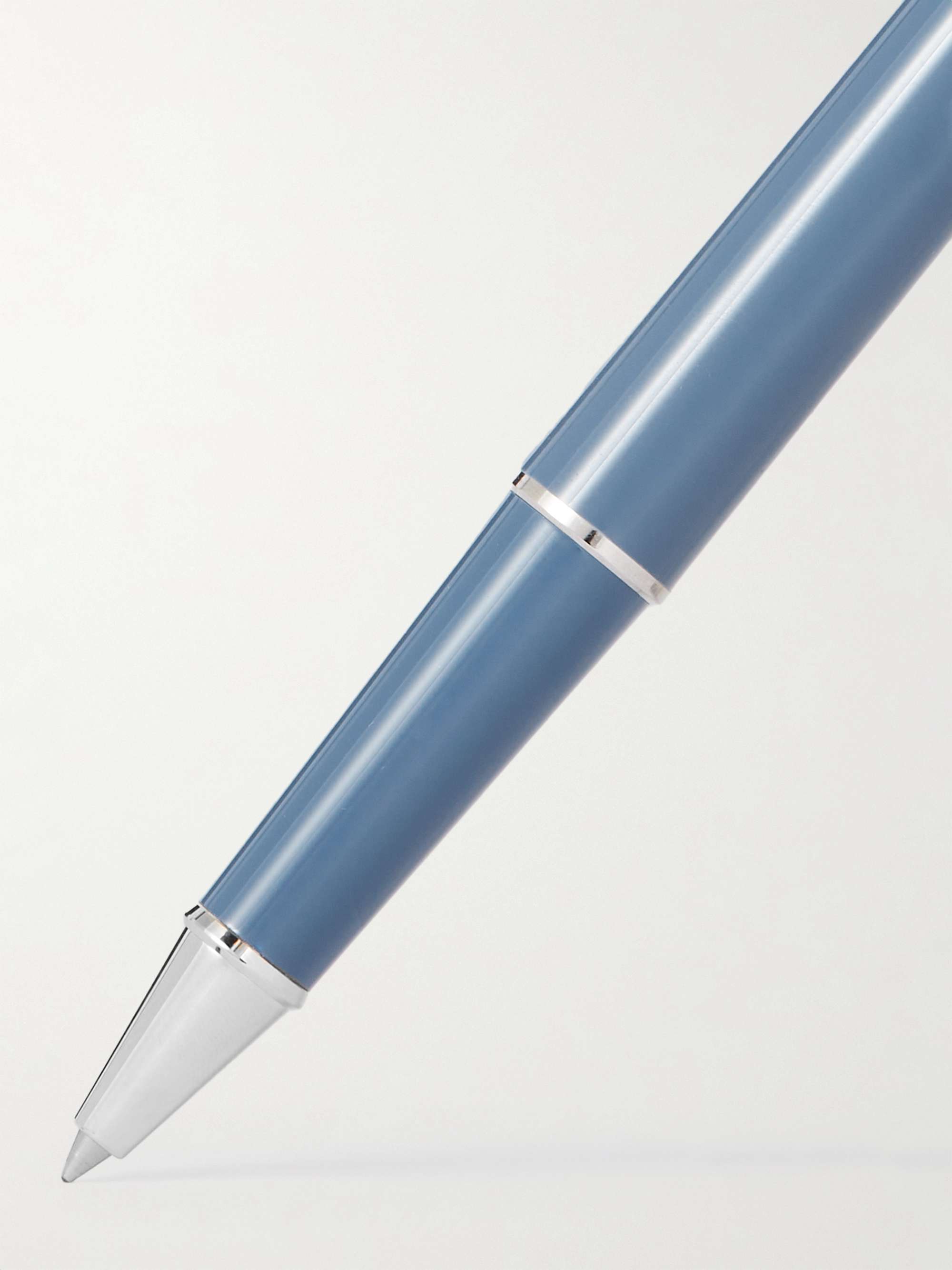 MONTBLANC Meisterstück Glacier Doué Resin and Platinum-Coated Rollerball Pen