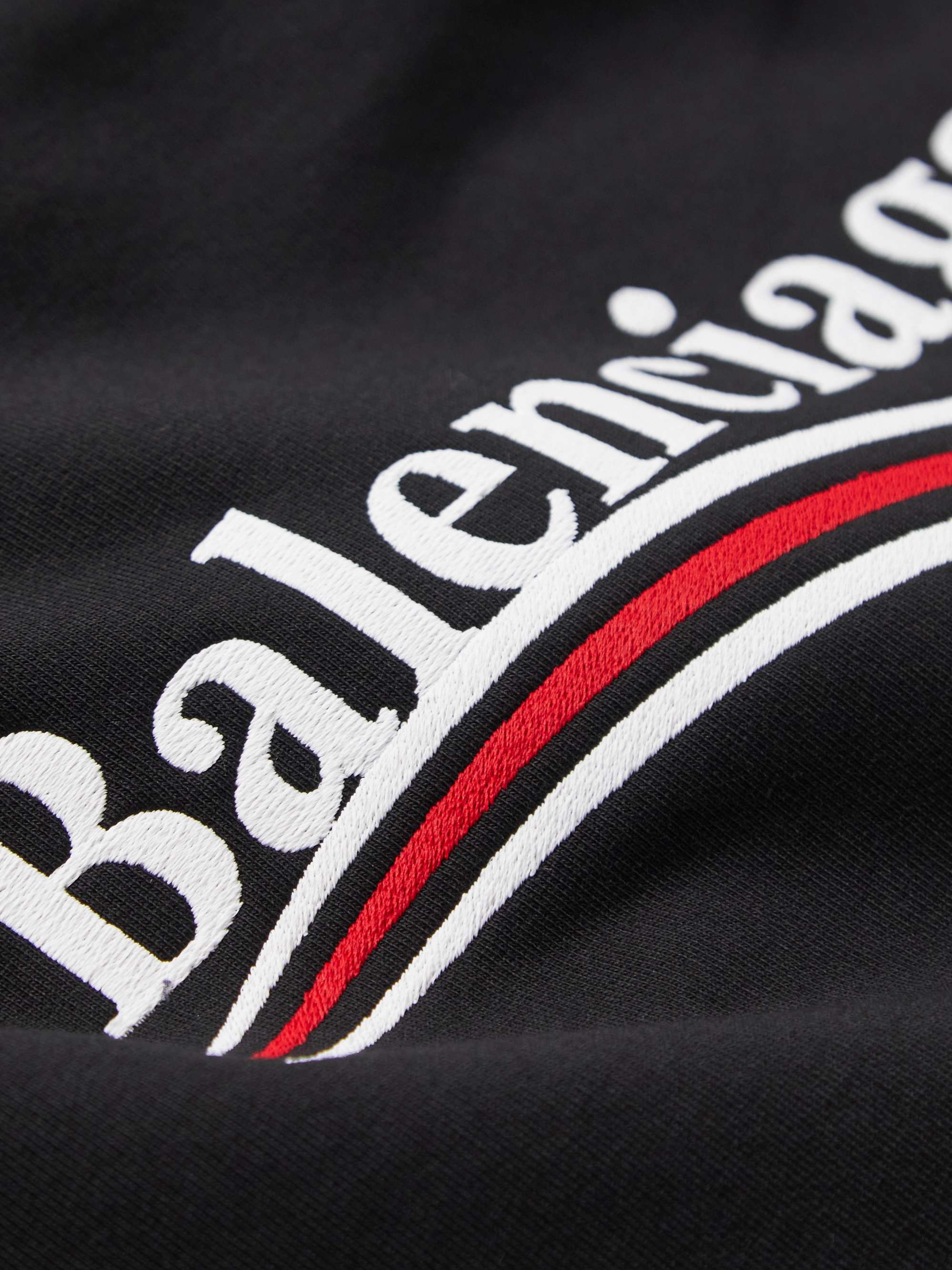 BALENCIAGA Logo-Print Cotton-Jersey Hoodie