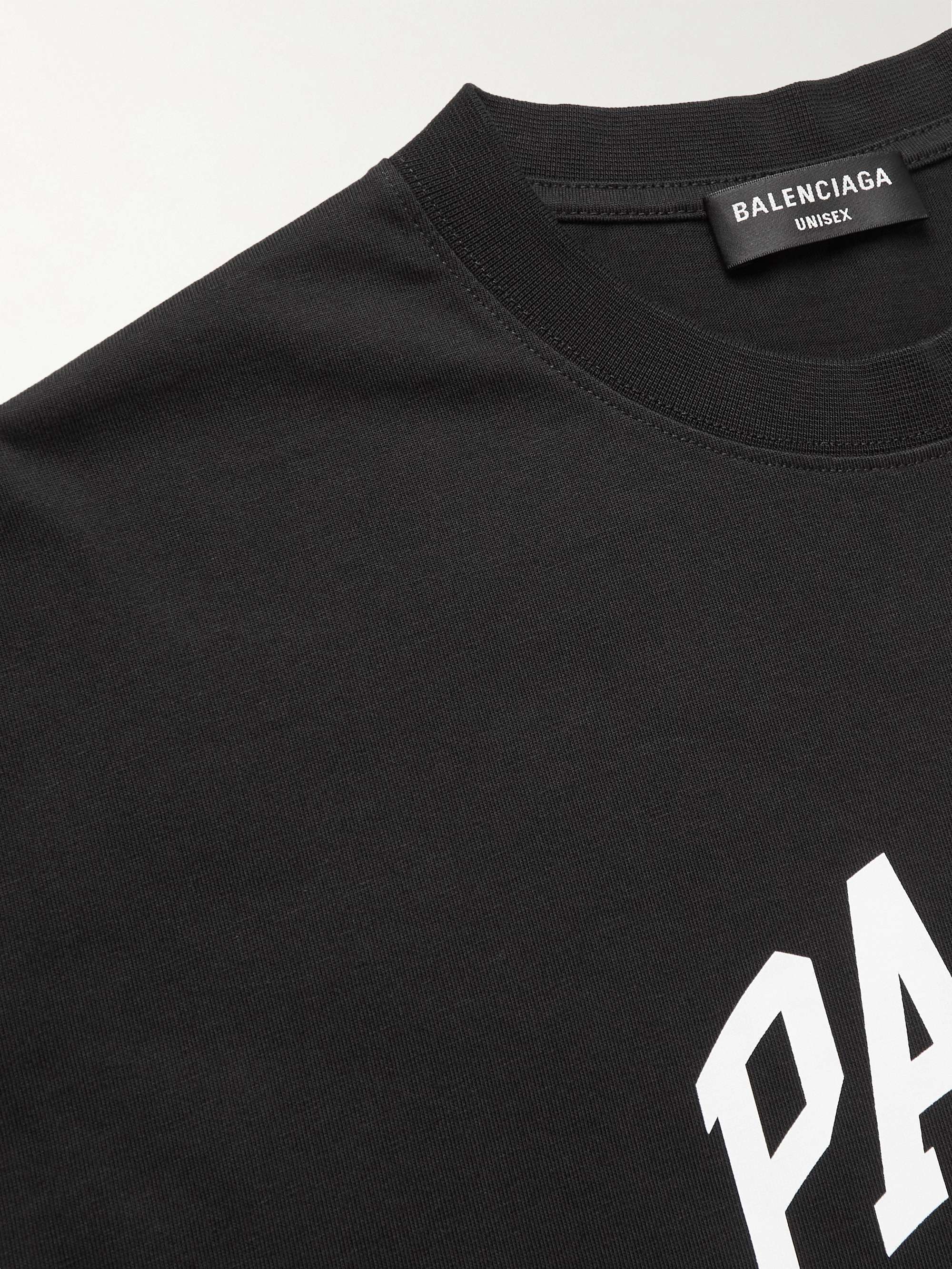 BALENCIAGA Printed Cotton-Jersey T-Shirt