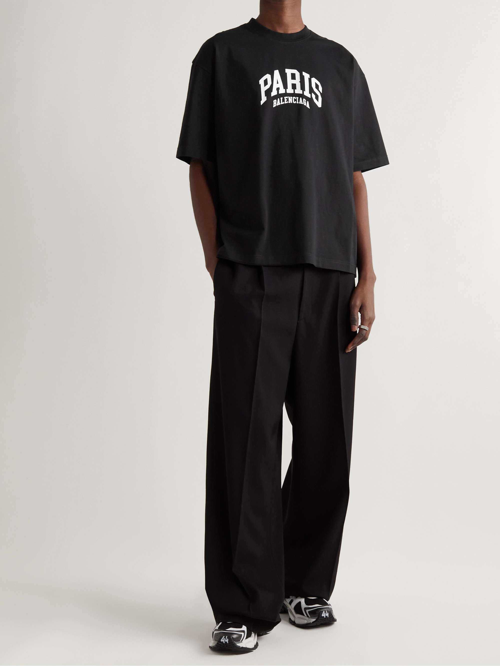 Black + The North Face Logo-Print Cotton-Jersey T-Shirt | GUCCI 