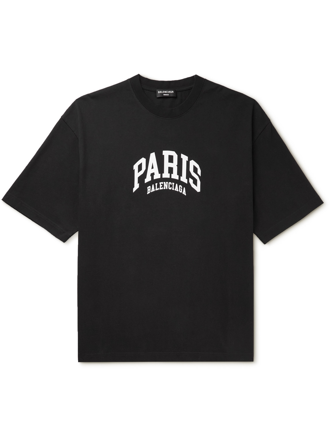 Balenciaga Printed Cotton-Jersey T-Shirt