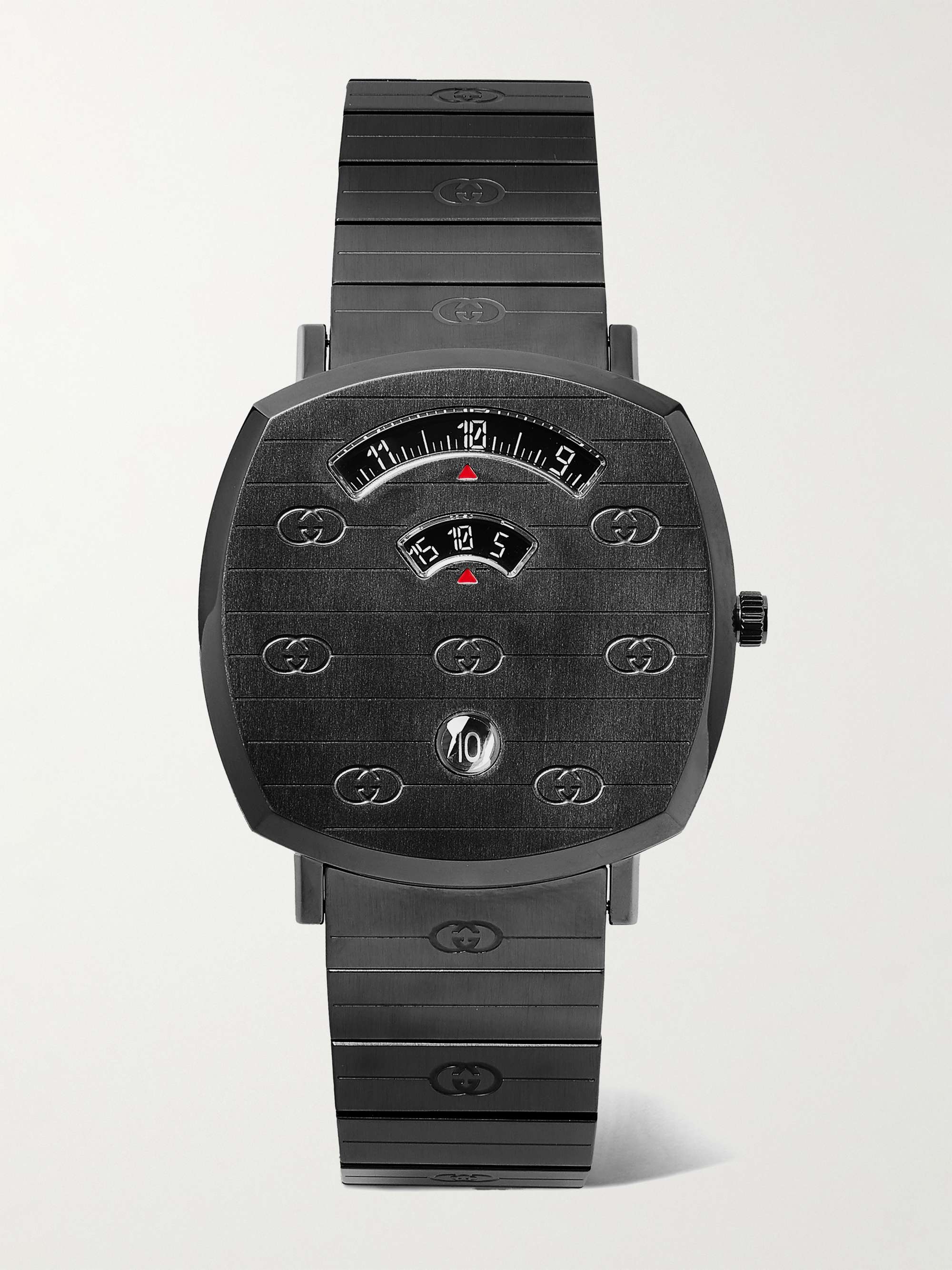 GUCCI Grip 38mm PVD-Coated Stainless Steel Watch