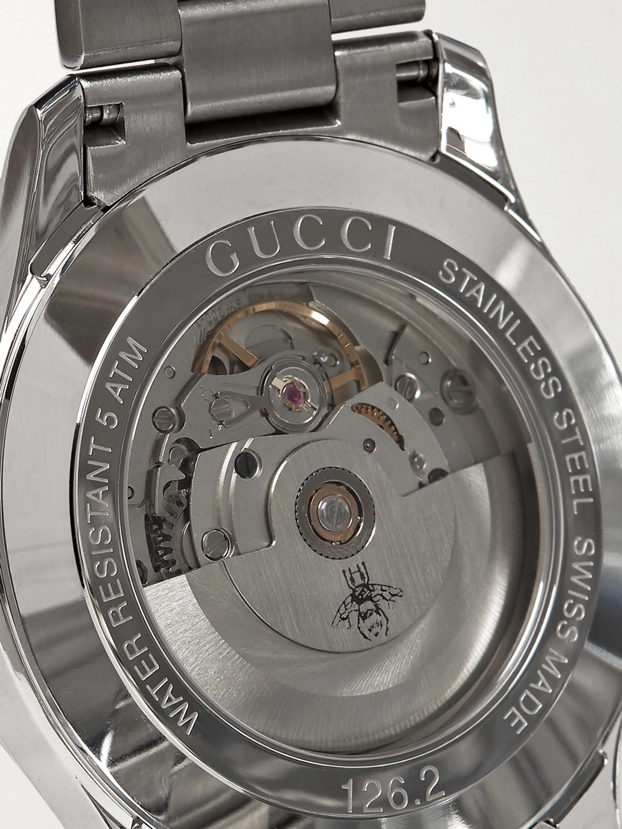 GUCCI G-Timeless 42mm Stainless Steel Watch