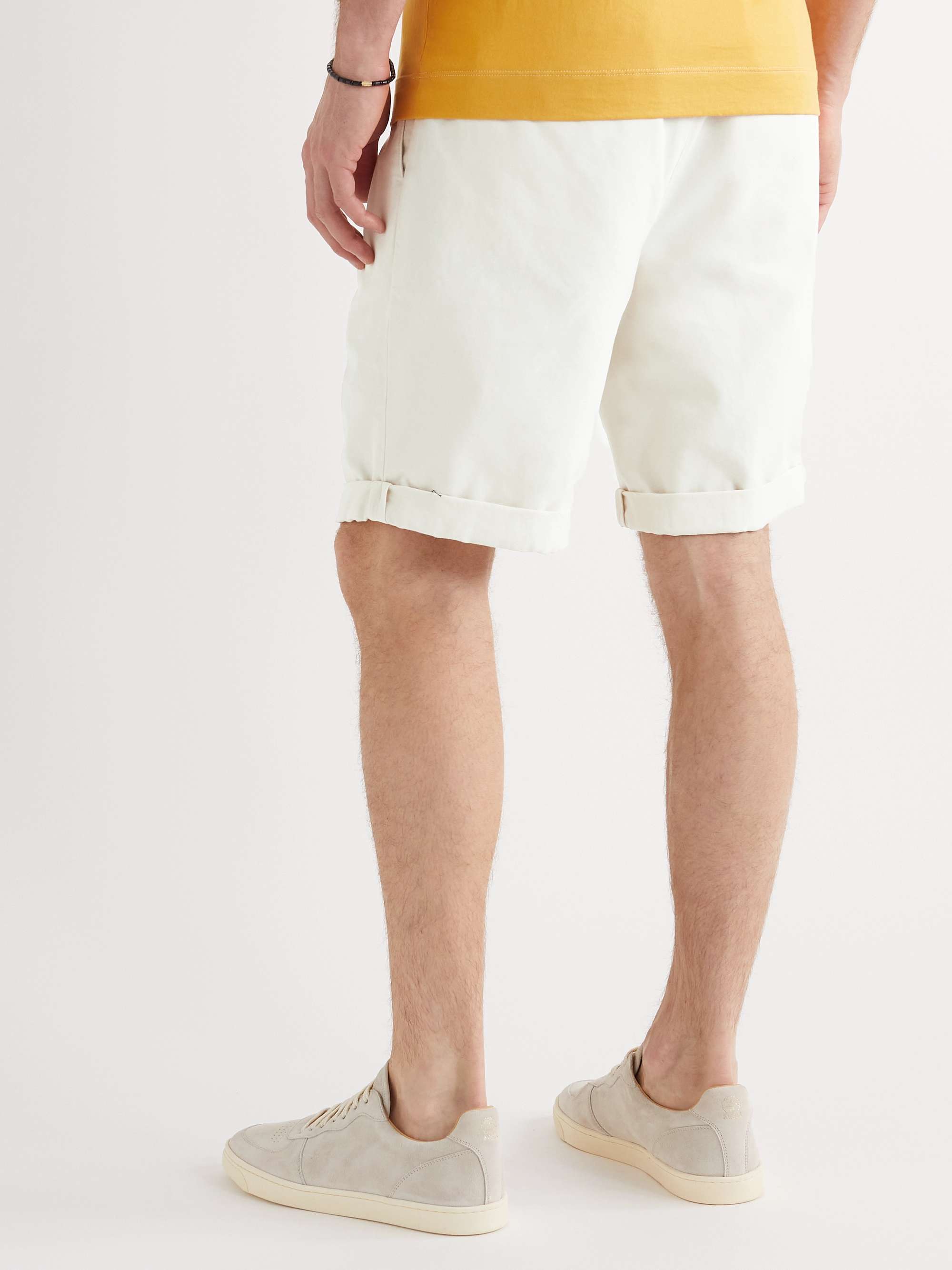 BRUNELLO CUCINELLI Straight-Leg Cotton-Gabardine Shorts