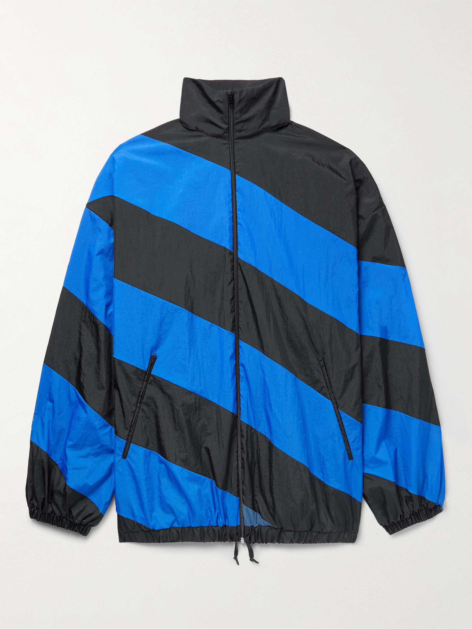 마르니 자켓 Marni Oversized Striped Nylon Jacket,Bright blue