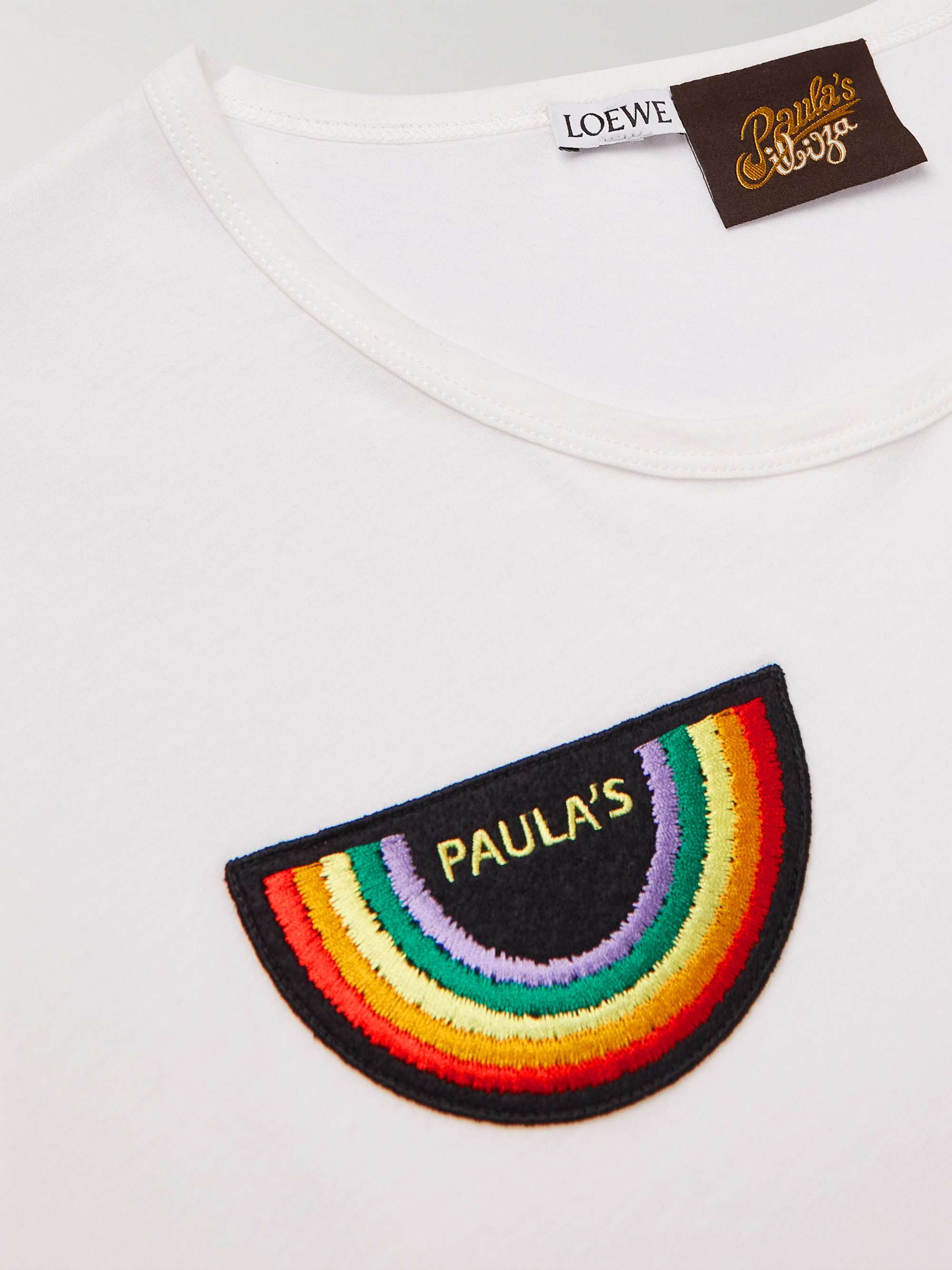 LOEWE + Paula's Ibiza Slim-Fit Logo-Appliquéd Cotton-Jersey T-Shirt