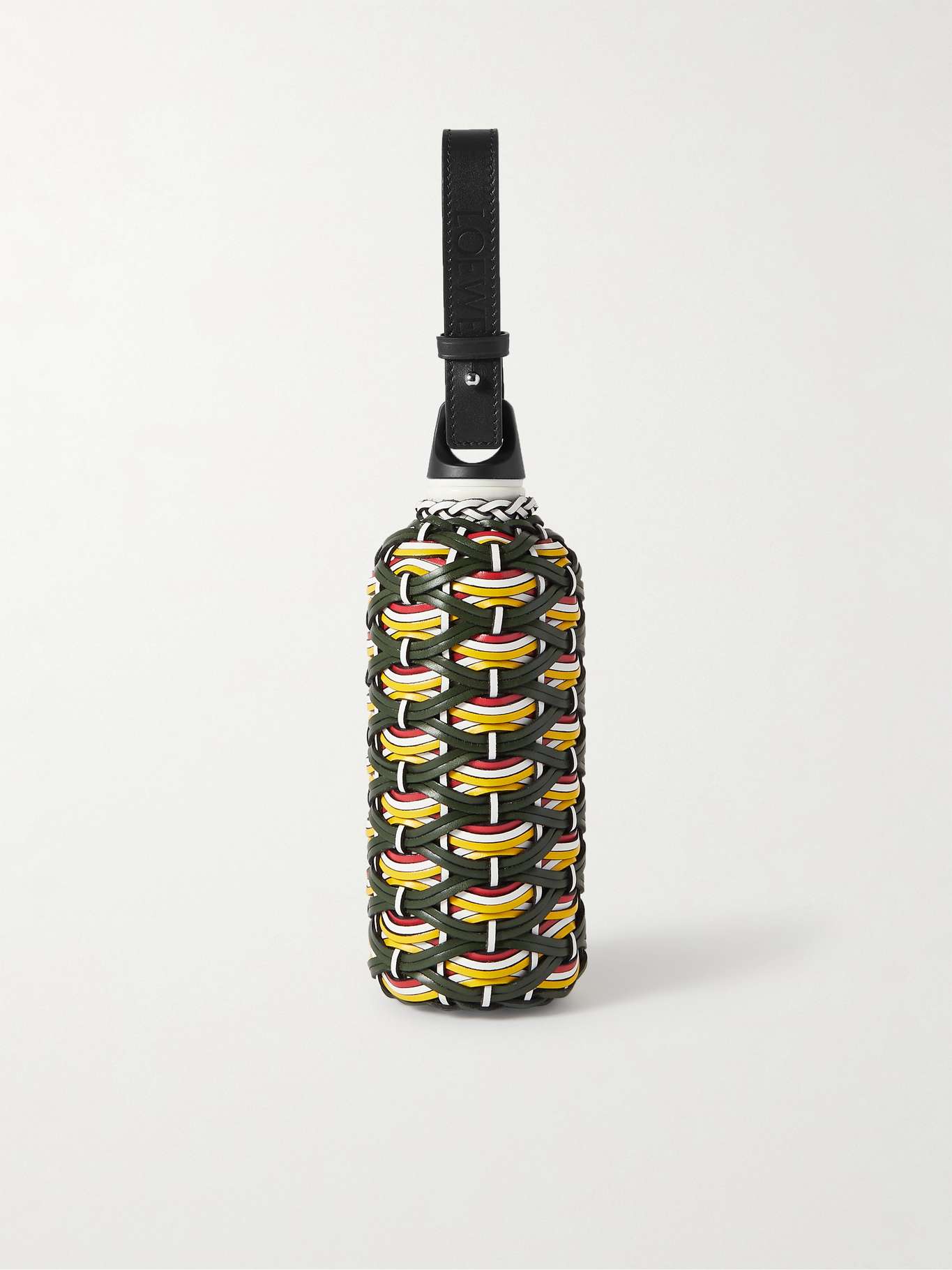 mrporter.com | Paula's Ibiza Braided Leather and Aluminium Water Bottle