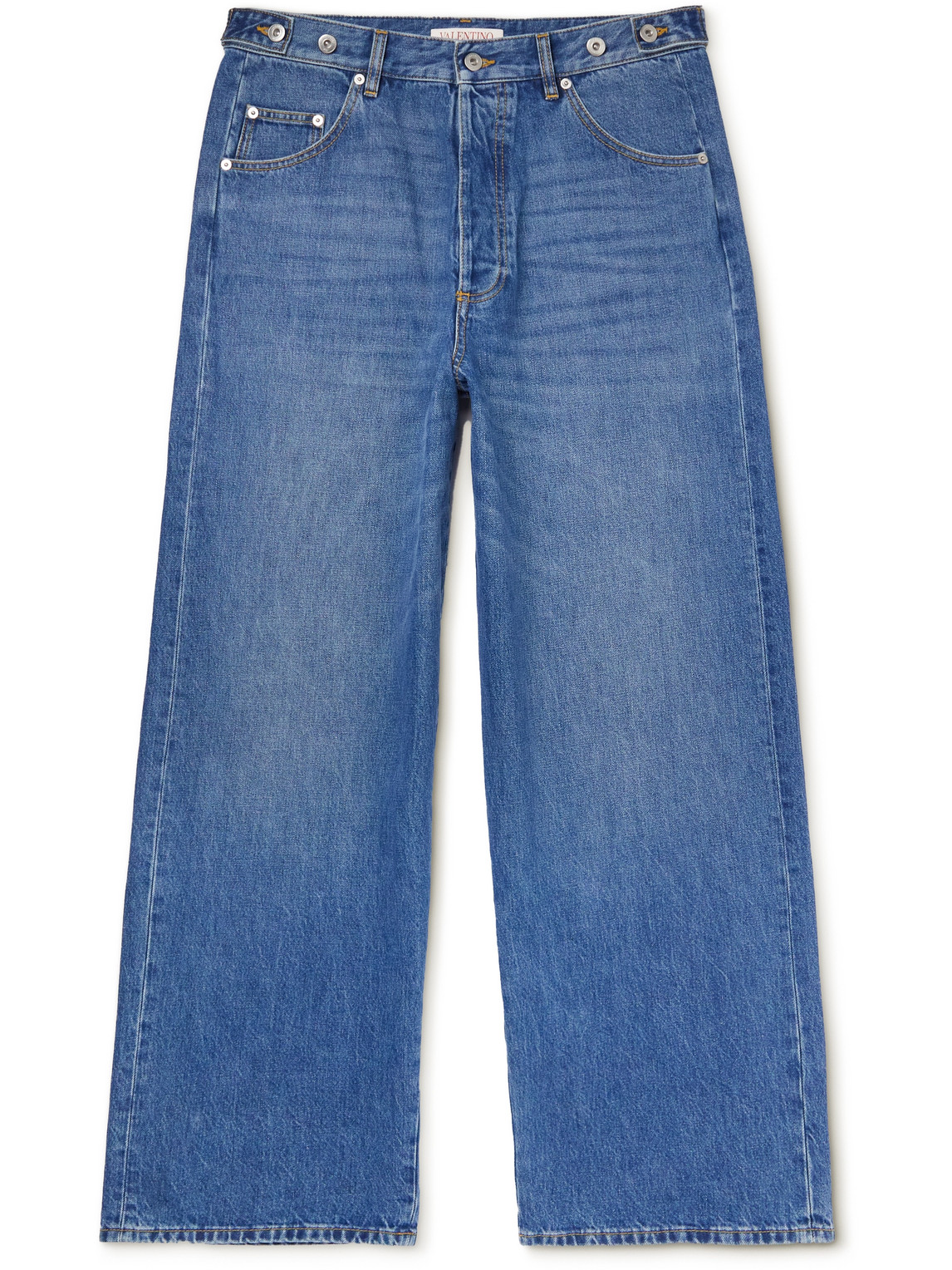 Valentino Wide-leg Jeans In Blue