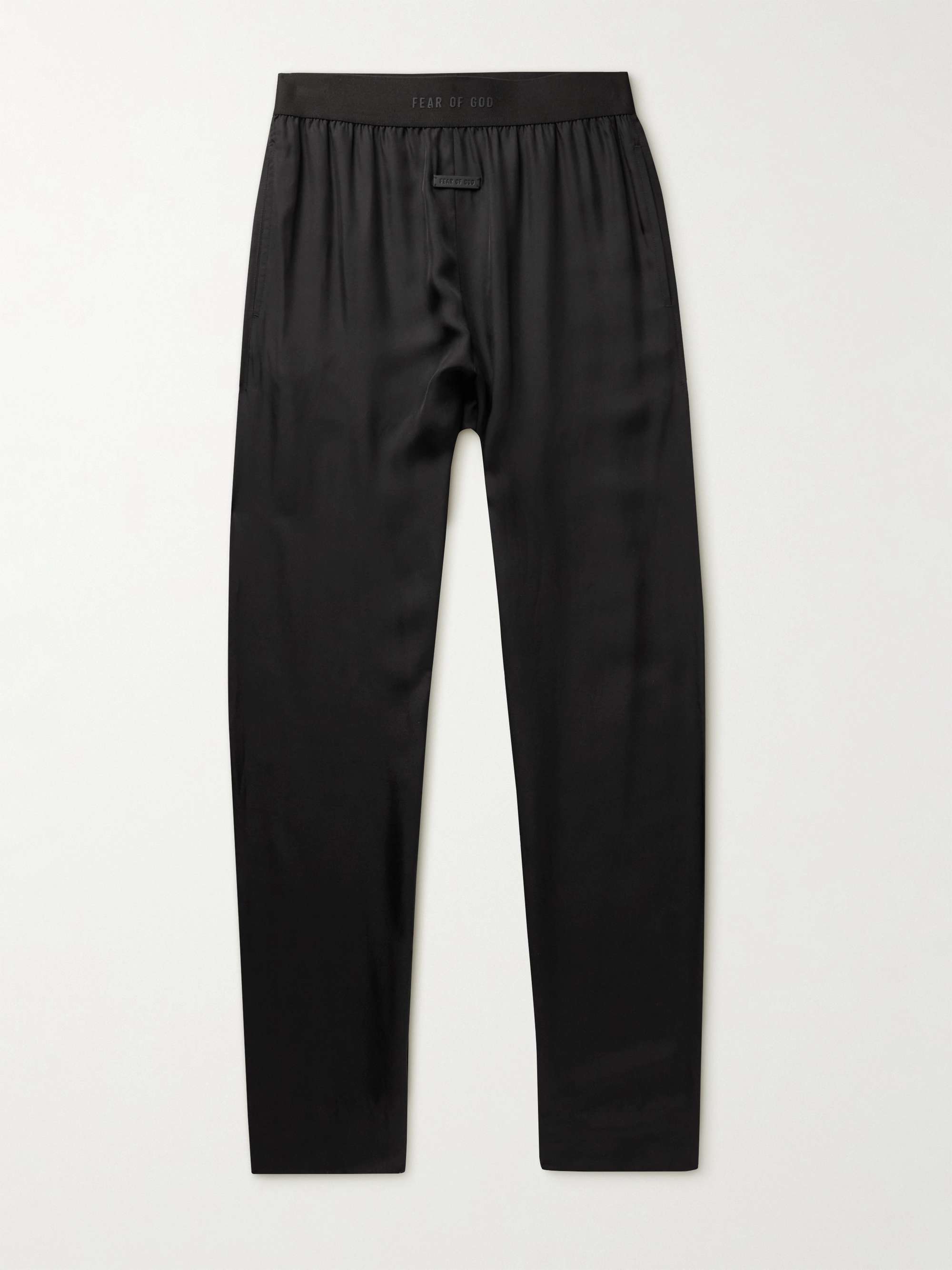 FEAR OF GOD Satin-Twill Pyjama Trousers,Black