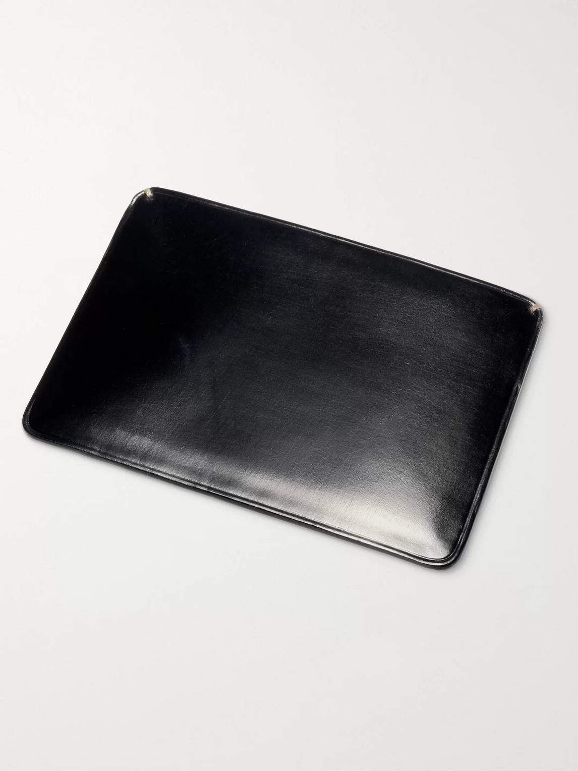 Il Bussetto Polished-leather Cardholder In Black