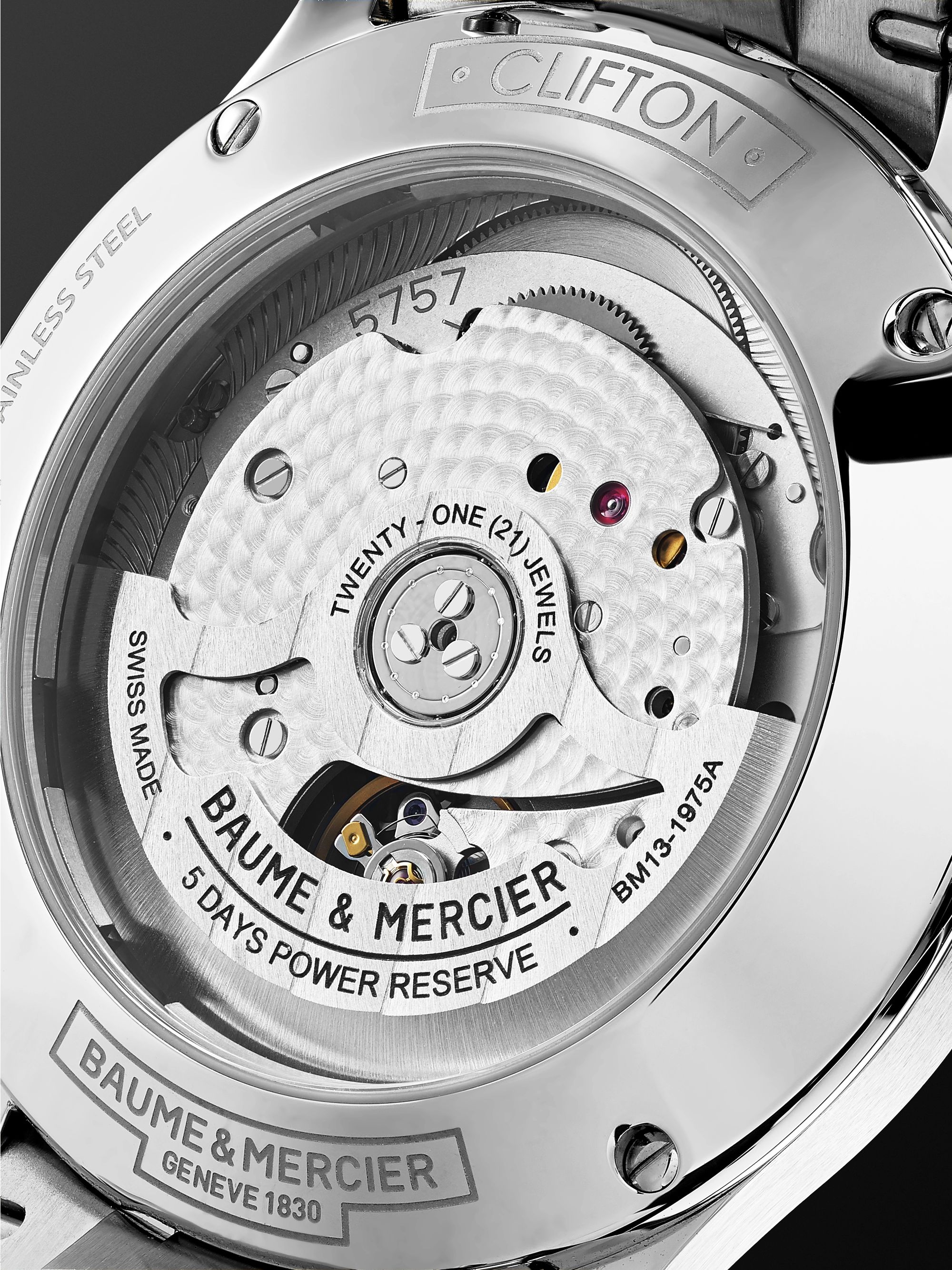 BAUME & MERCIER Clifton Baumatic Automatic Chronometer 40mm Stainless Steel Watch, Ref. No. M0A10551