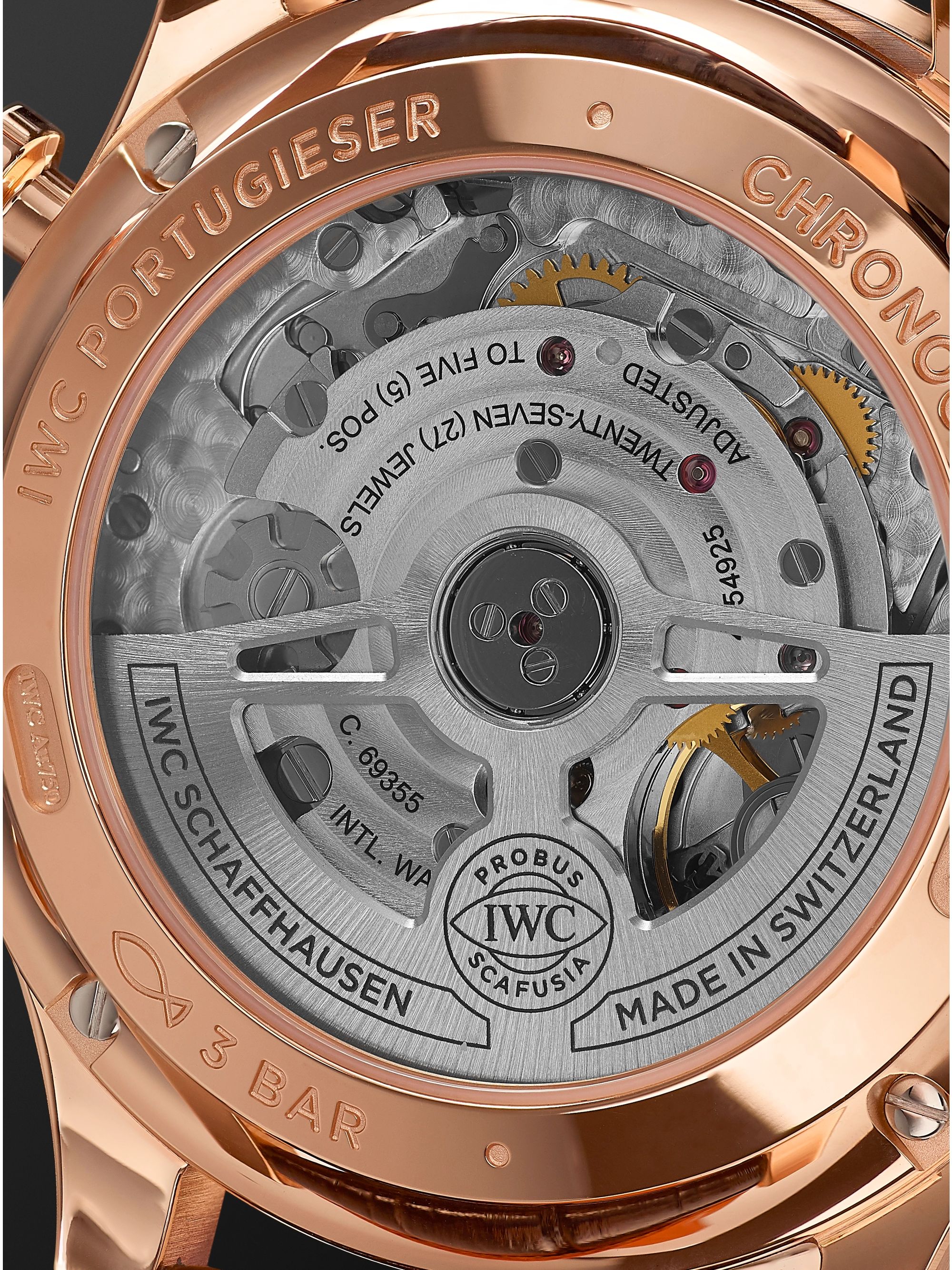 IWC SCHAFFHAUSEN Portugieser Automatic Chronograph 41mm 18-Karat Gold and Alligator Watch, Ref. No. IW371610