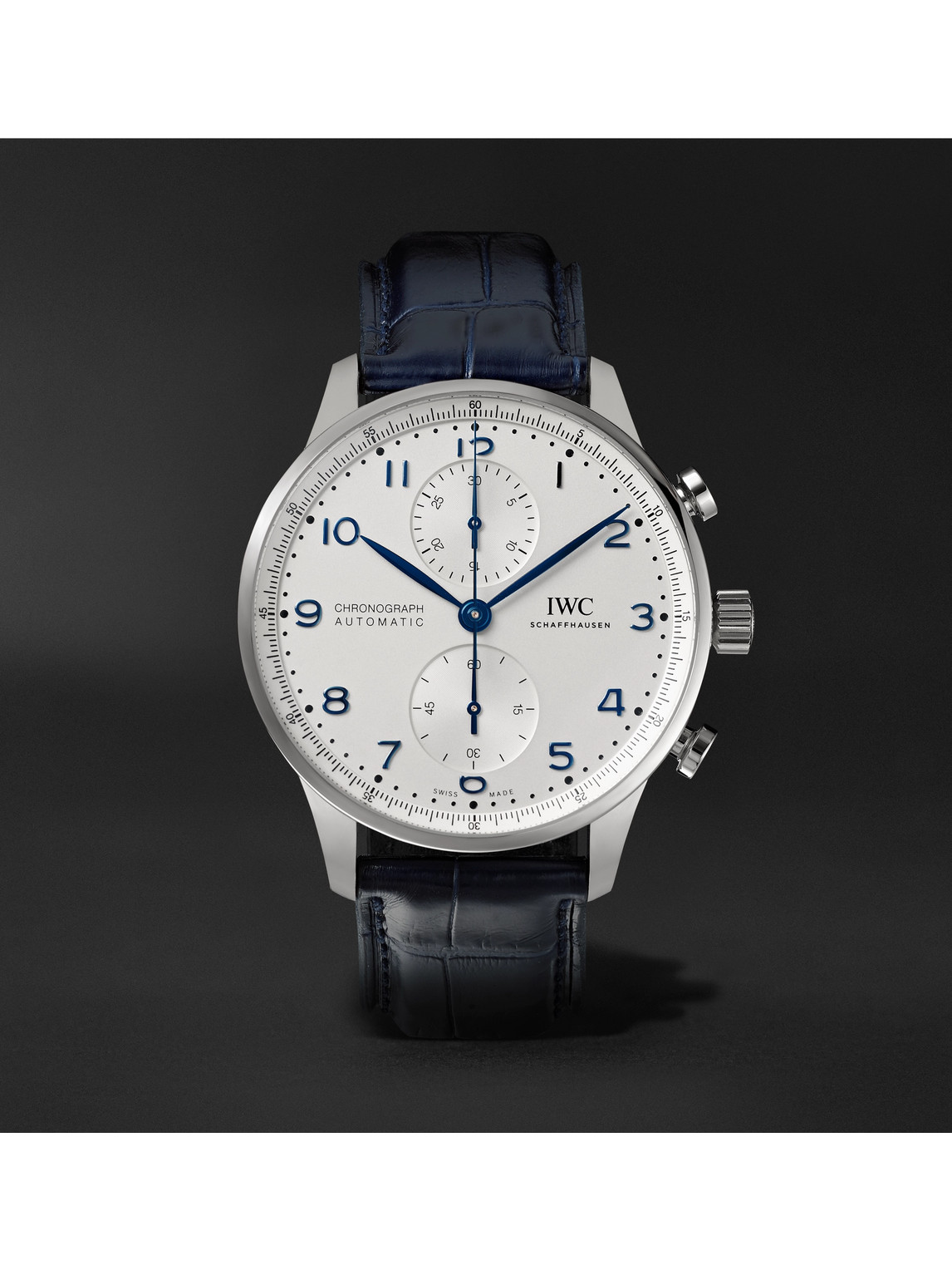 Portugieser Automatic Chronograph 41mm Stainless Steel and Alligator Watch, Ref. No. IW371605