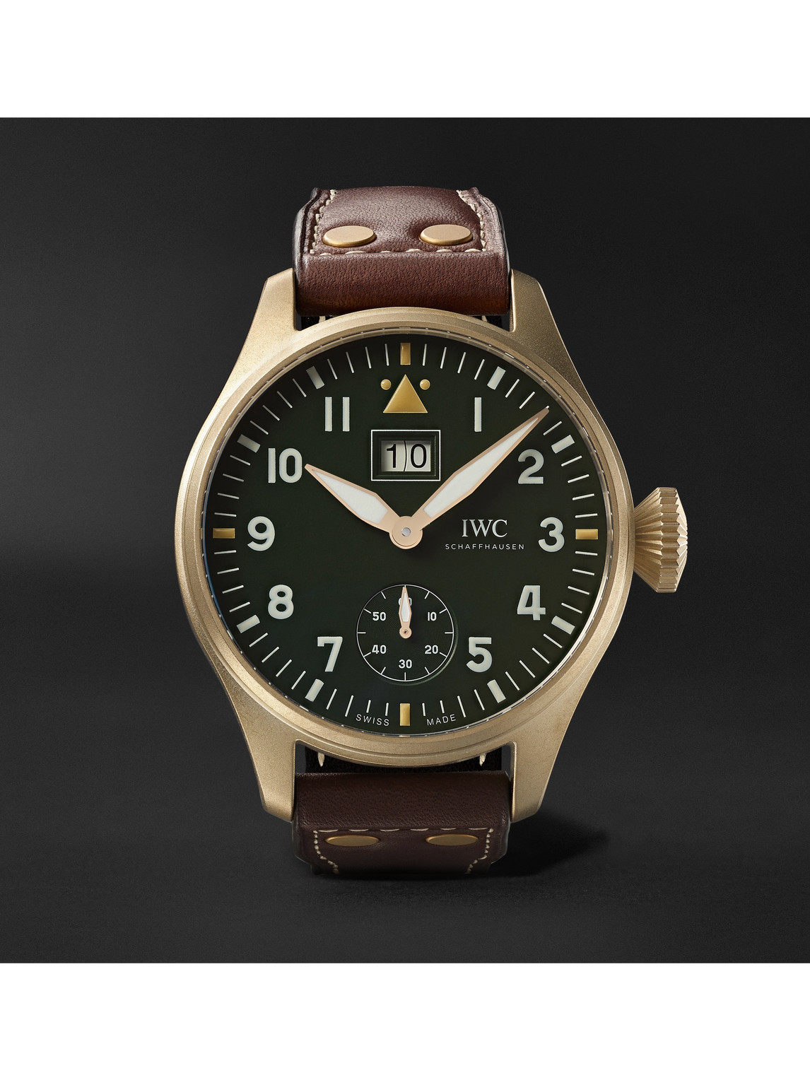 Big Pilot's Big Date Spitfire ‘Mission Accomplished’ Limited Edition Hand-Wound 46.2mm Bronze and Leather Watch, Ref. No. IW510506
