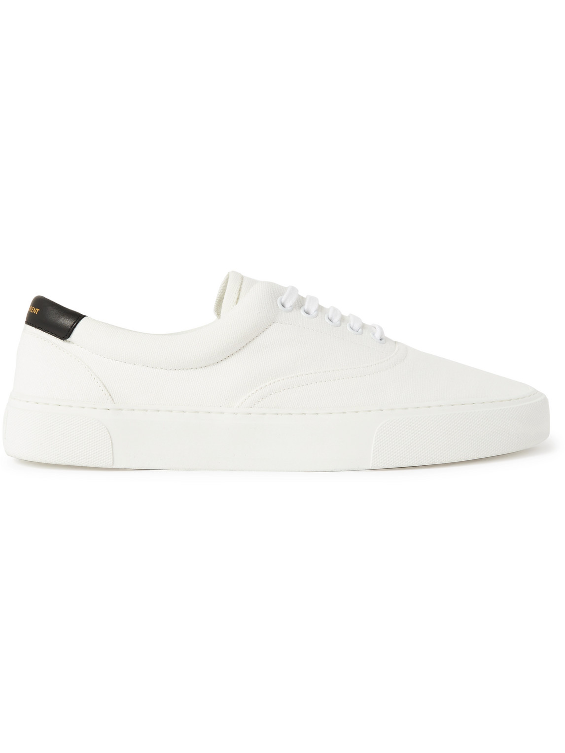 Venice Leather-Trimmed Cotton-Canvas Sneakers