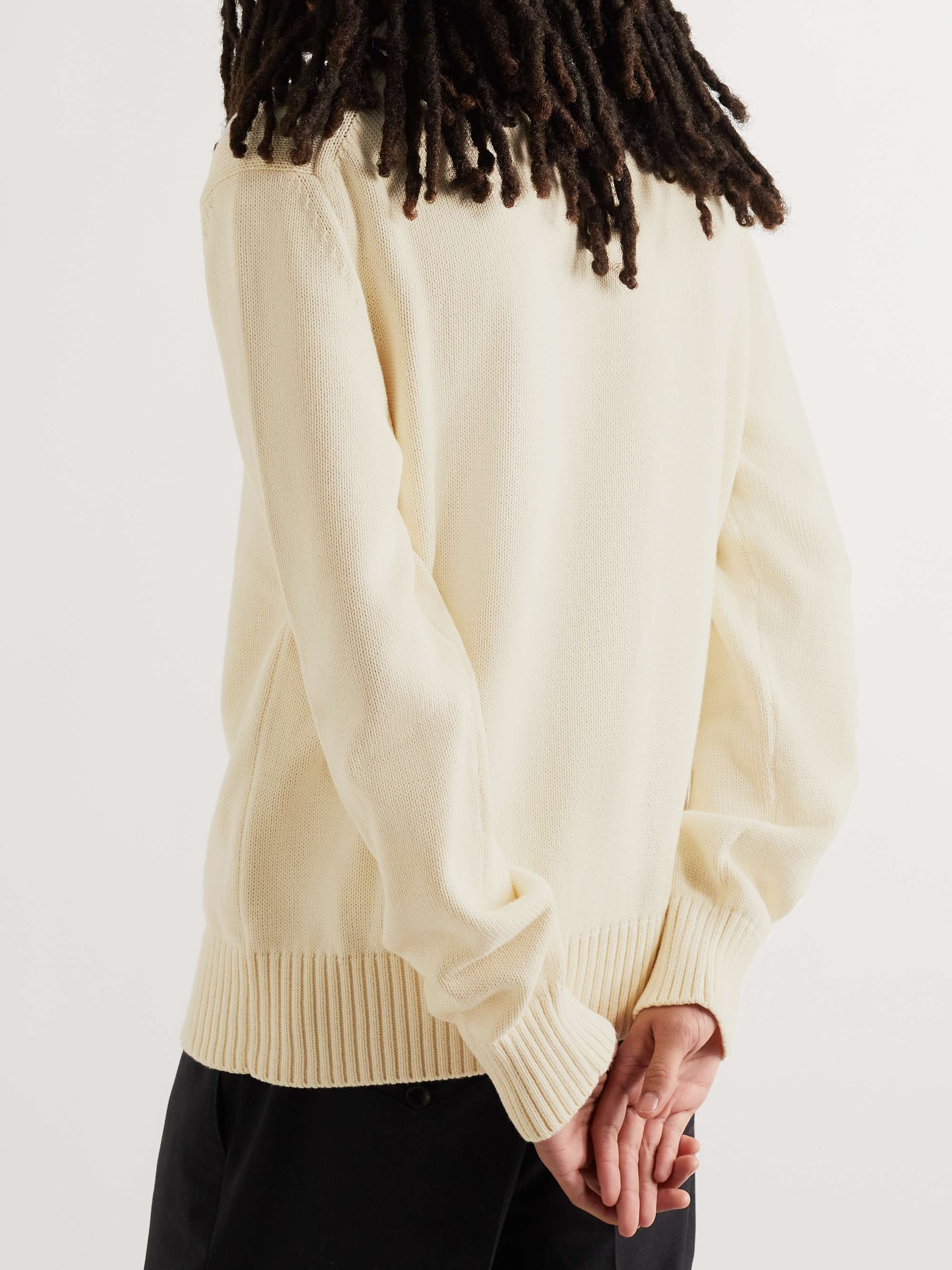 ALEXANDER MCQUEEN Embroidered Cotton Sweater