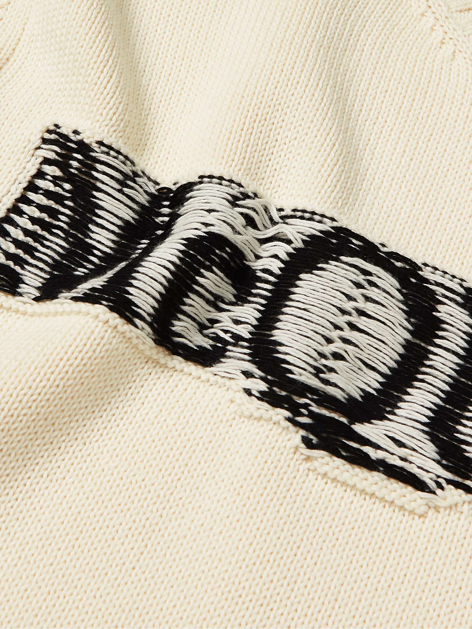 ALEXANDER MCQUEEN Embroidered Cotton Sweater