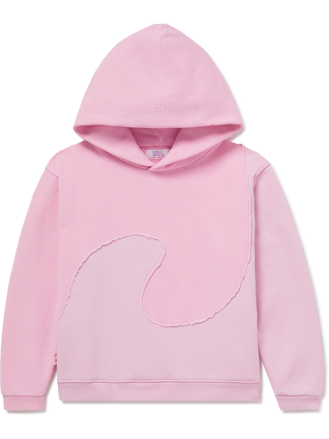 ERL Kids Two-Tone Panelled Cotton-Blend Jersey Hoodie