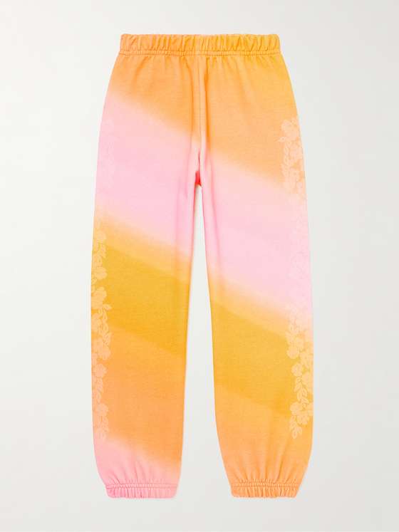 mrporter.com | Ombré Floral-Print Cotton-Blend Jersey Sweatpants