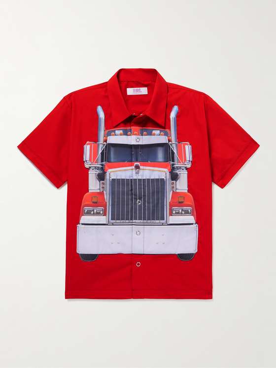 mrporter.com | Printed Cotton-Poplin Shirt