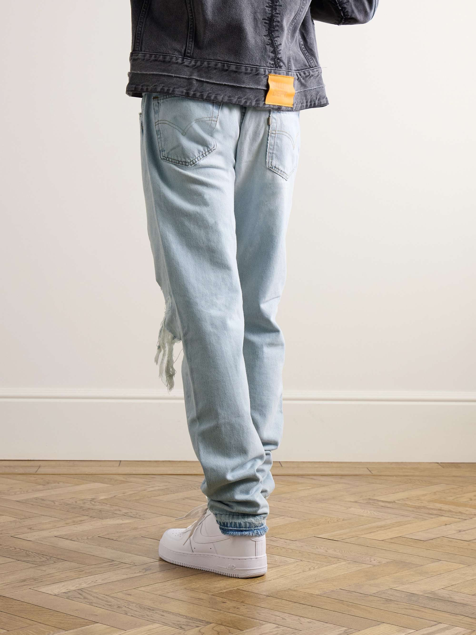 Light denim Ken Slim-Fit Panelled Distressed Jeans | GALLERY DEPT. | MR ...