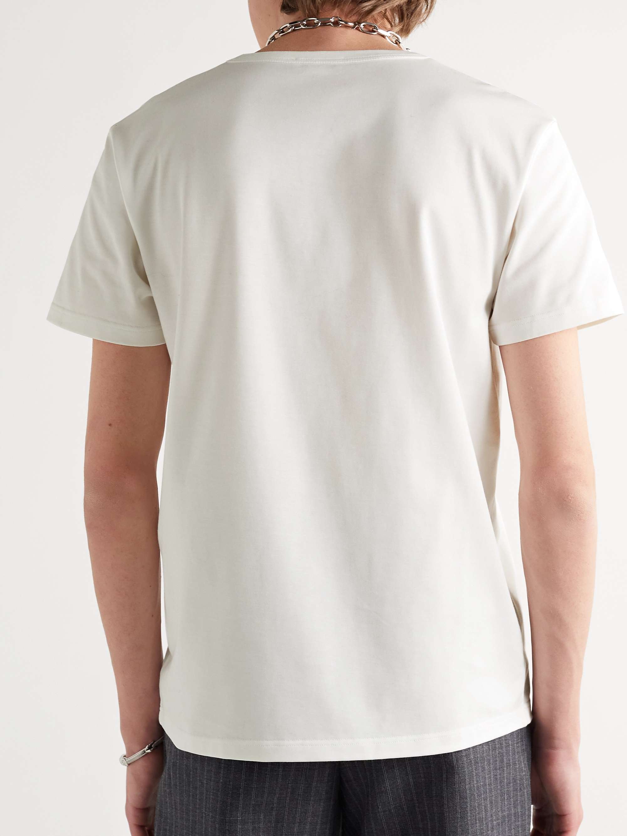 ALEXANDER MCQUEEN Embellished Cotton-Jersey T-Shirt