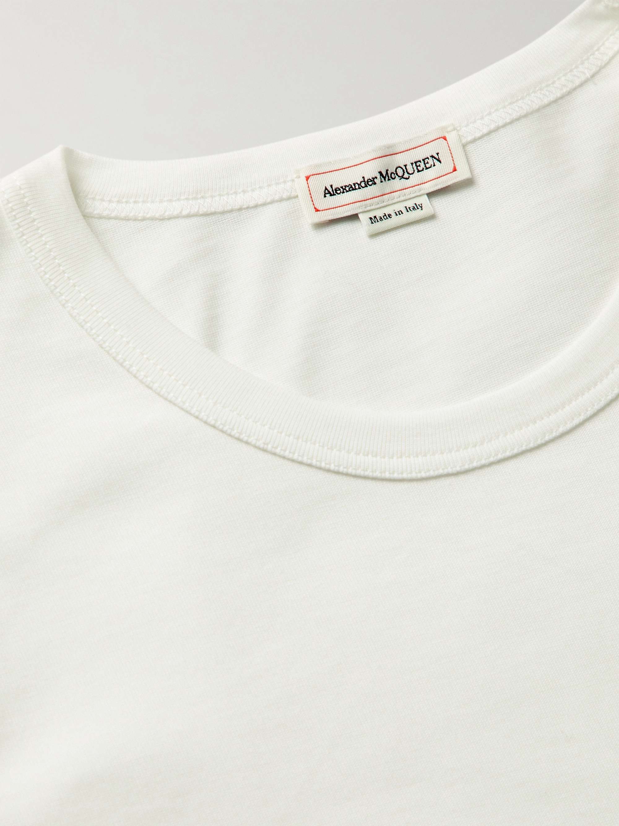 ALEXANDER MCQUEEN Embellished Cotton-Jersey T-Shirt