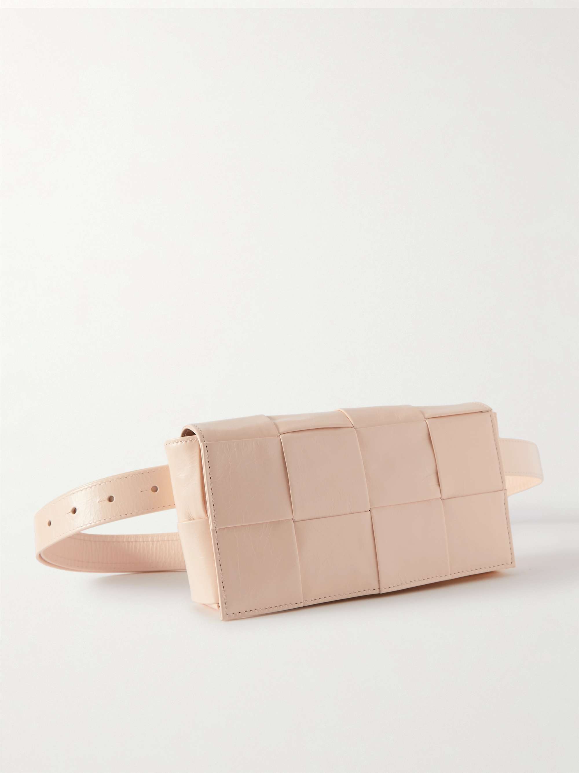 BOTTEGA VENETA Cassette Mini Intrecciato Leather Belt Bag