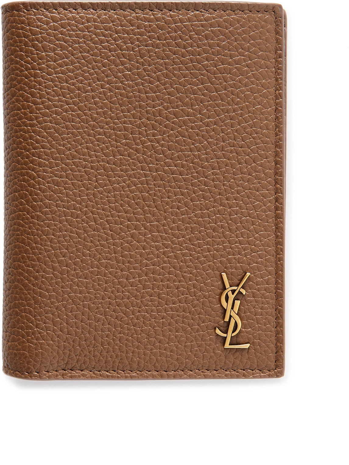 Logo-Appliquéd Full-Grain Leather Billfold Wallet