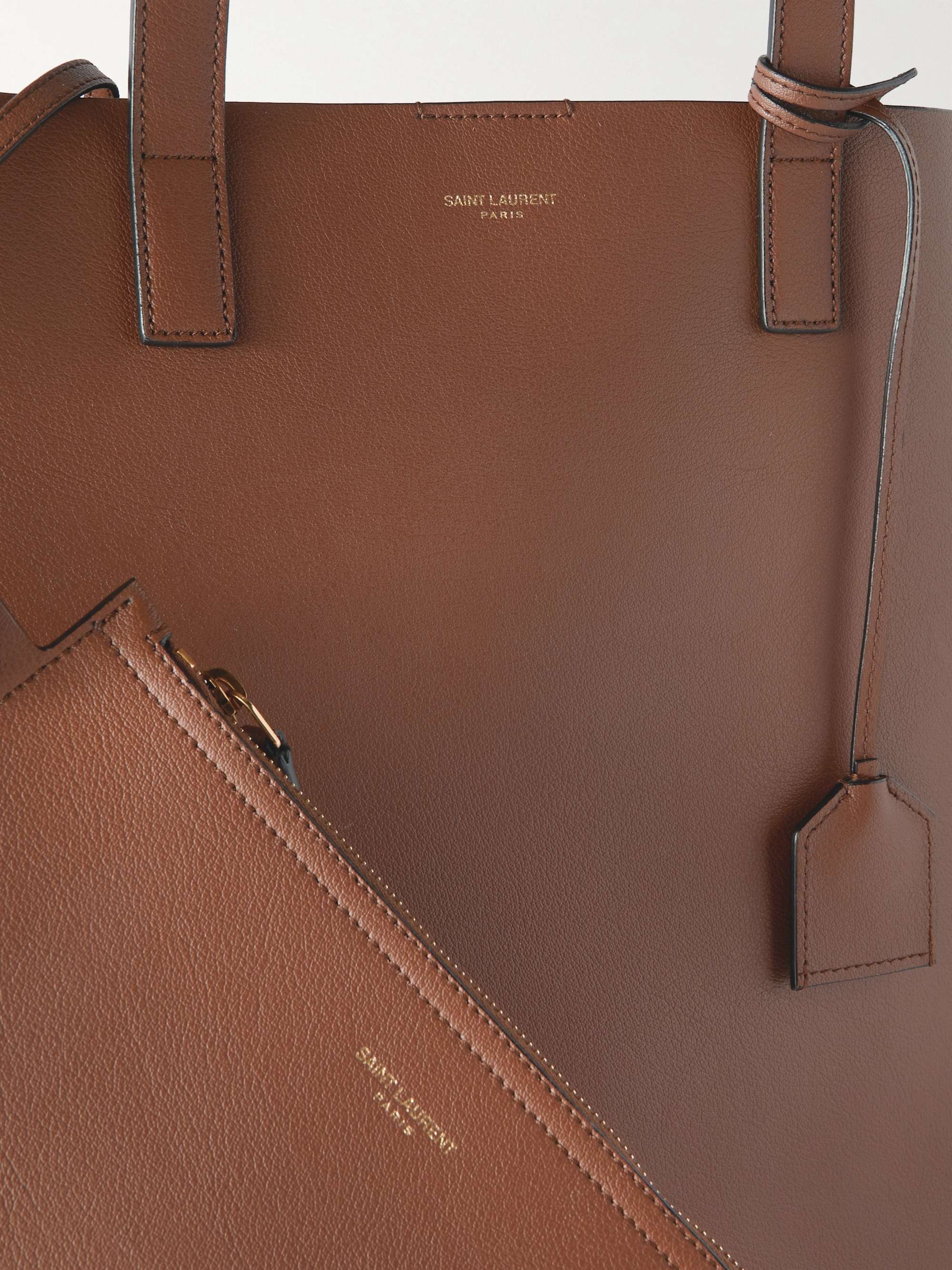 SAINT LAURENT Leather Tote Bag