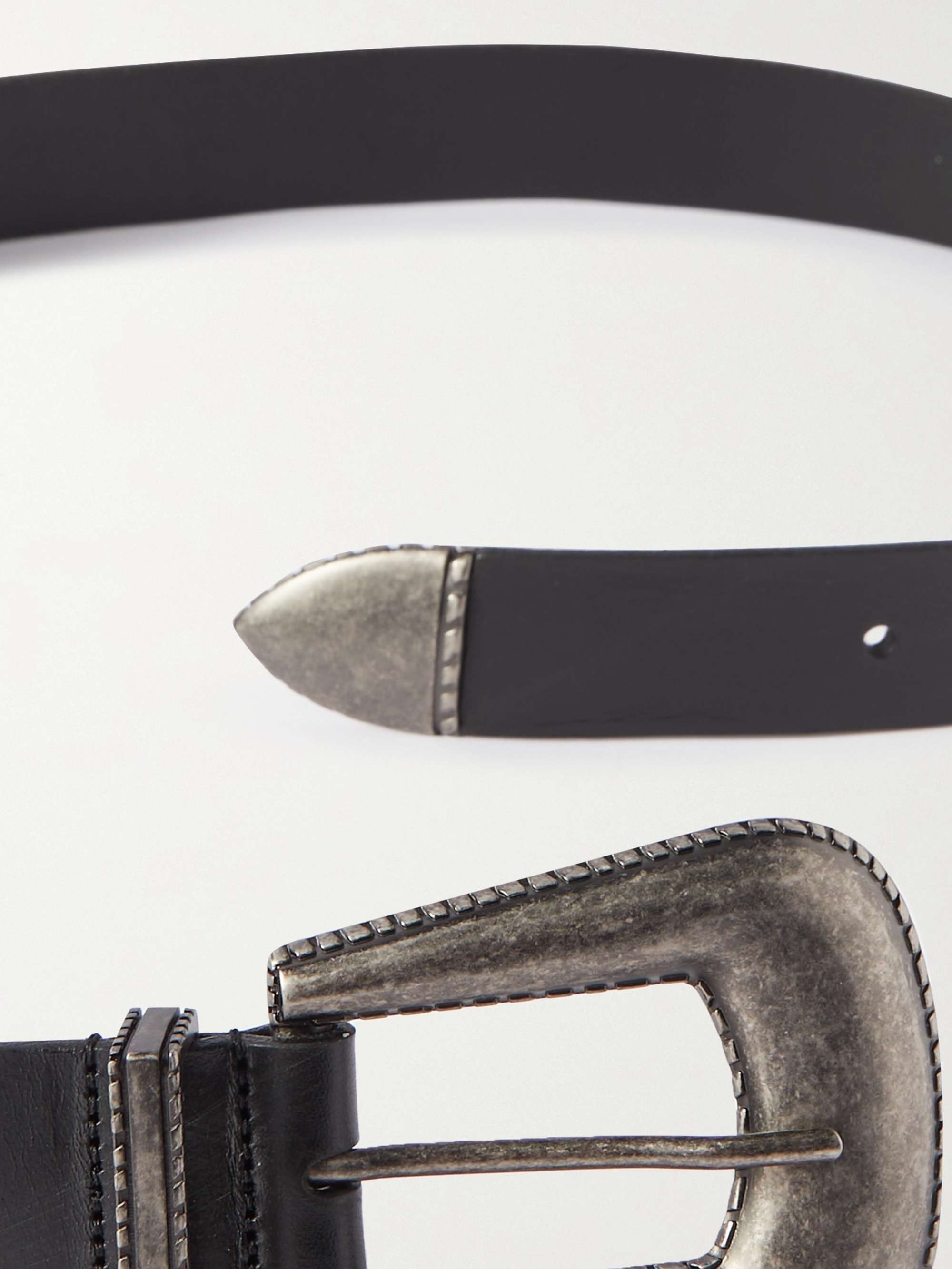 SAINT LAURENT 3cm Leather Belt