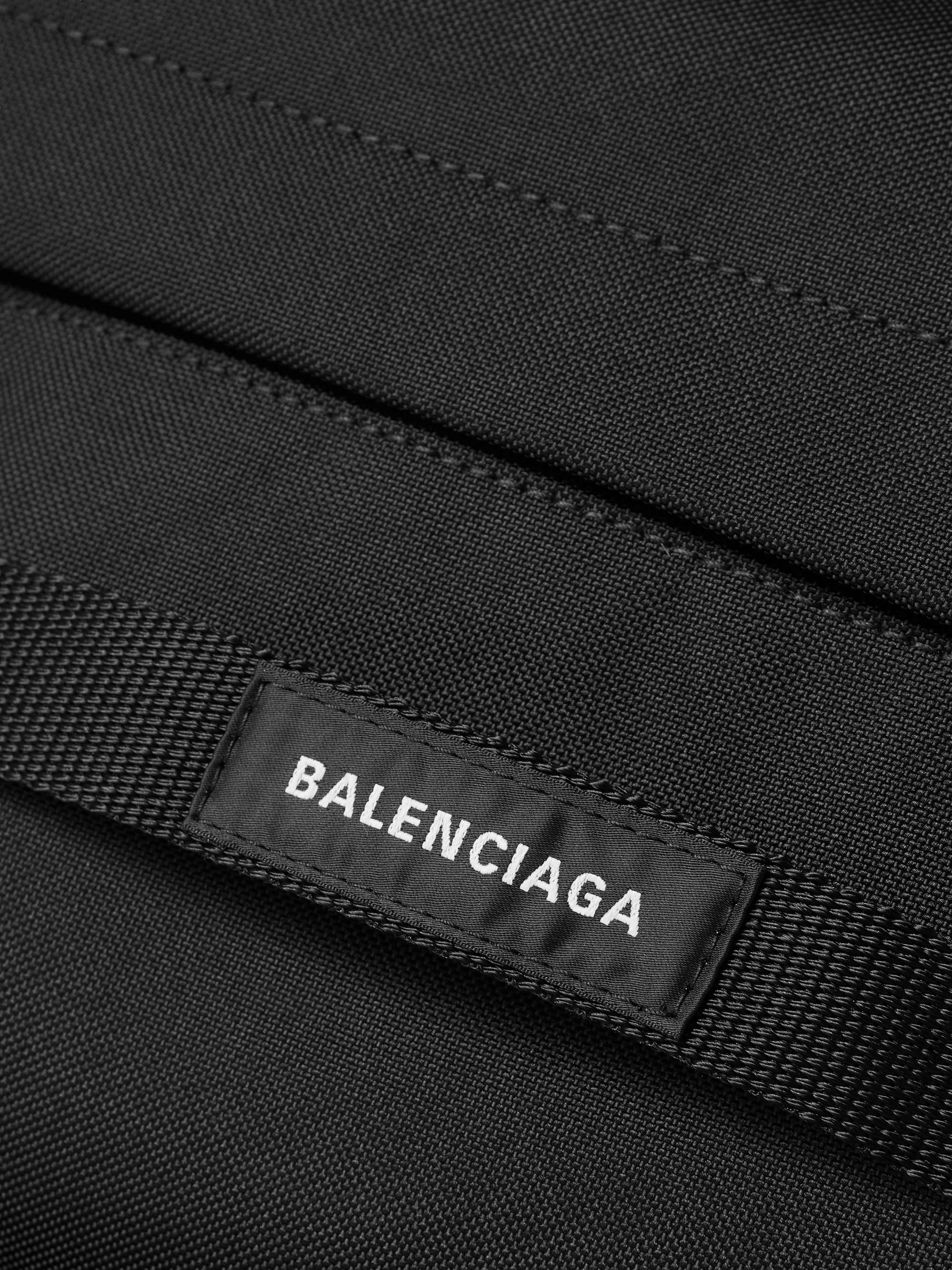 BALENCIAGA Army Webbing-Trimmed Recycled Canvas Backpack