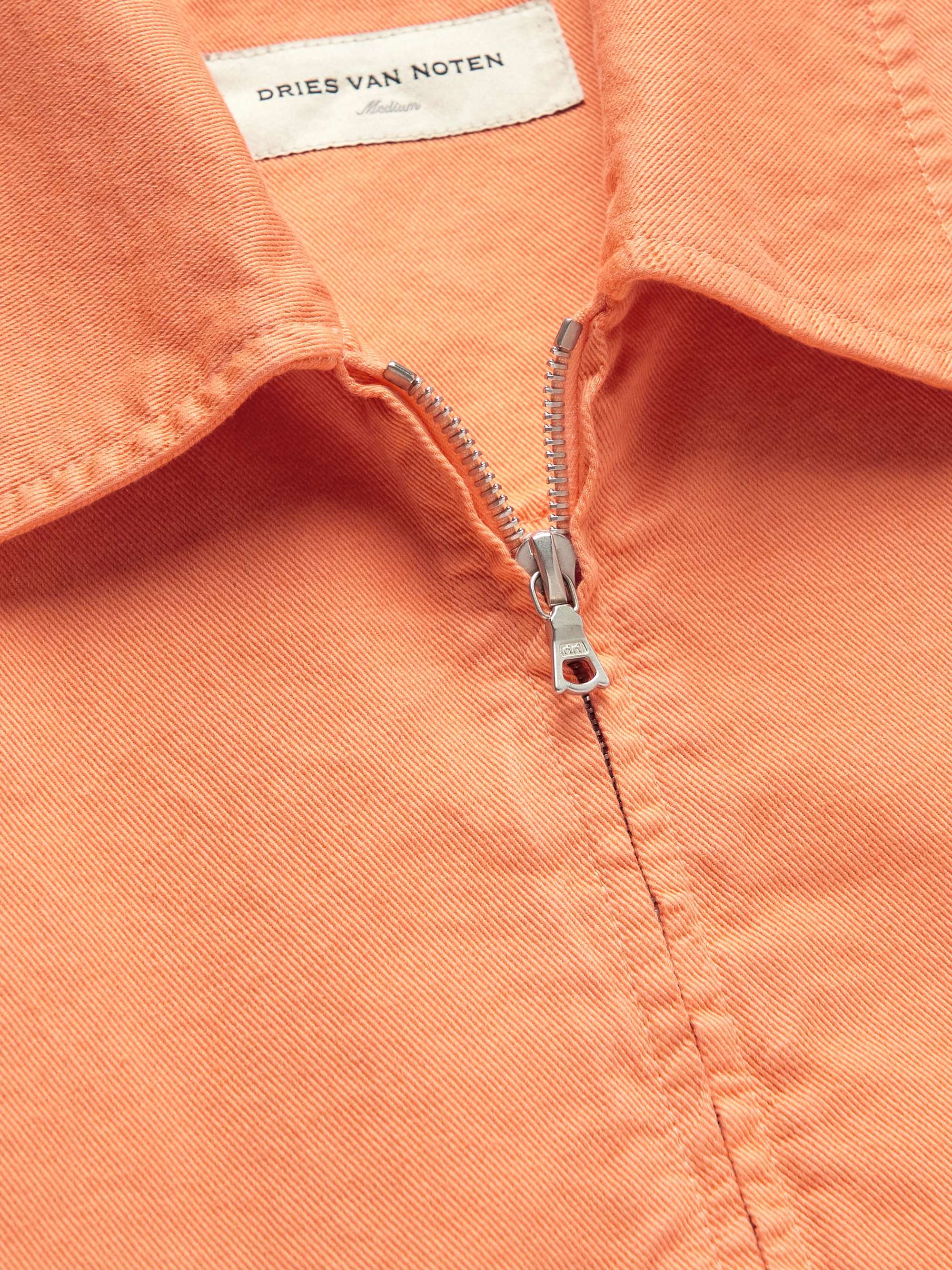 Orange Voyde Oversized Cotton-Twill Jacket | DRIES VAN NOTEN | MR 