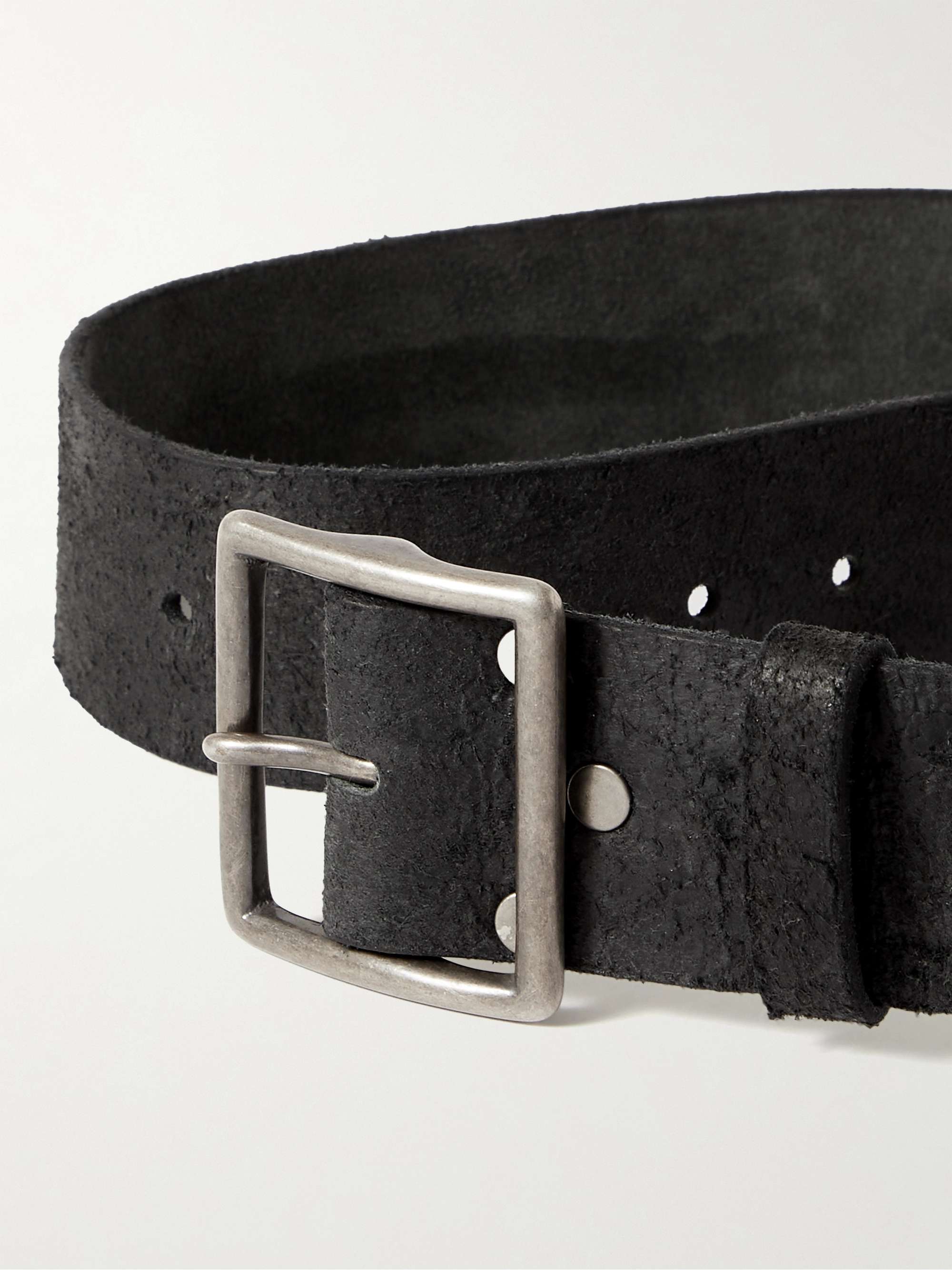RRL 4.5cm Distressed Leather Belt