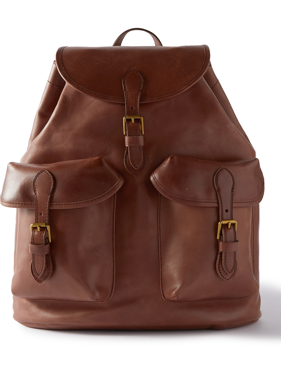 POLO RALPH LAUREN LEATHER BACKPACK