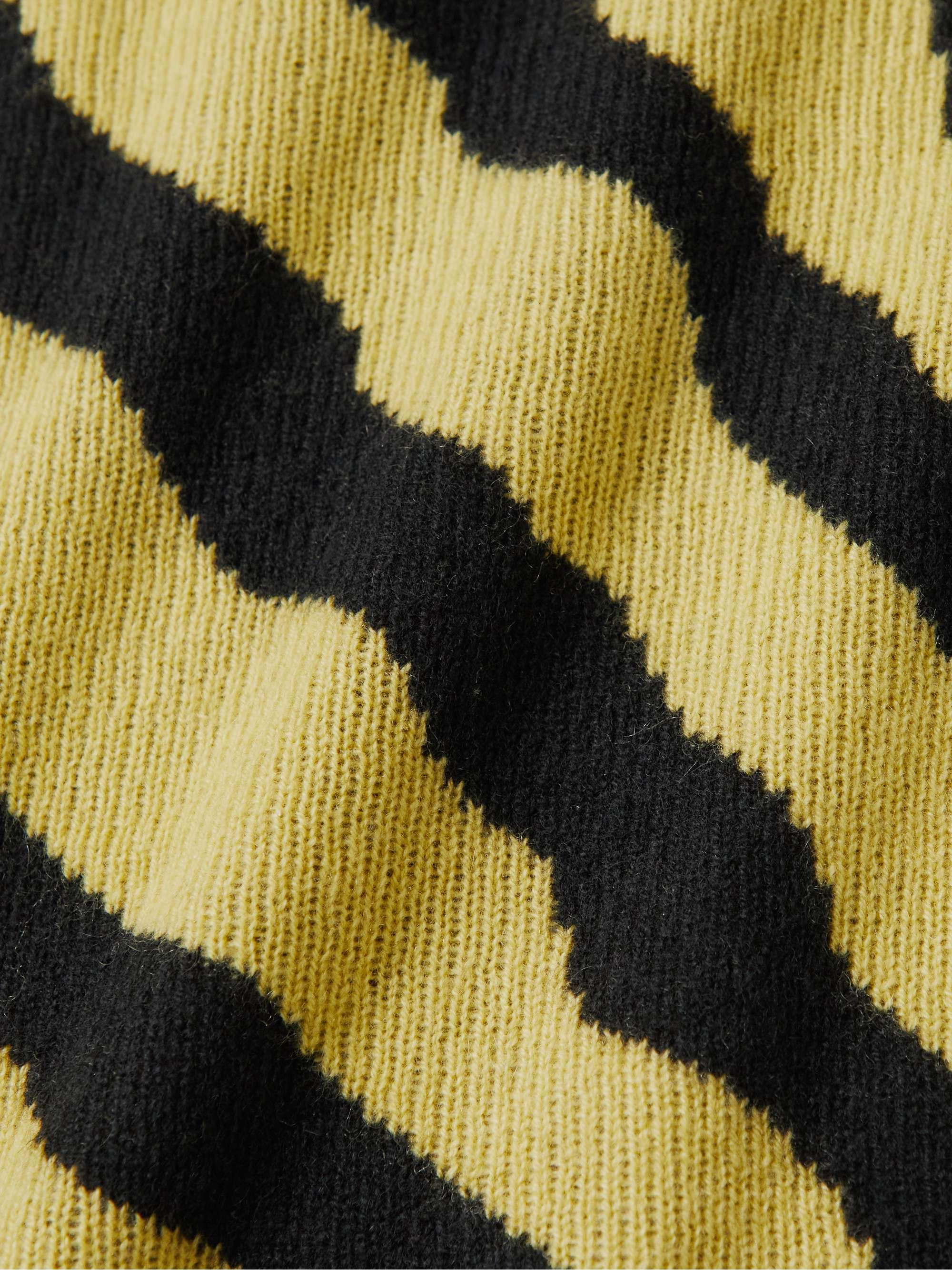 THE ELDER STATESMAN Tiger Jacquard-Knit Cashmere Sweater