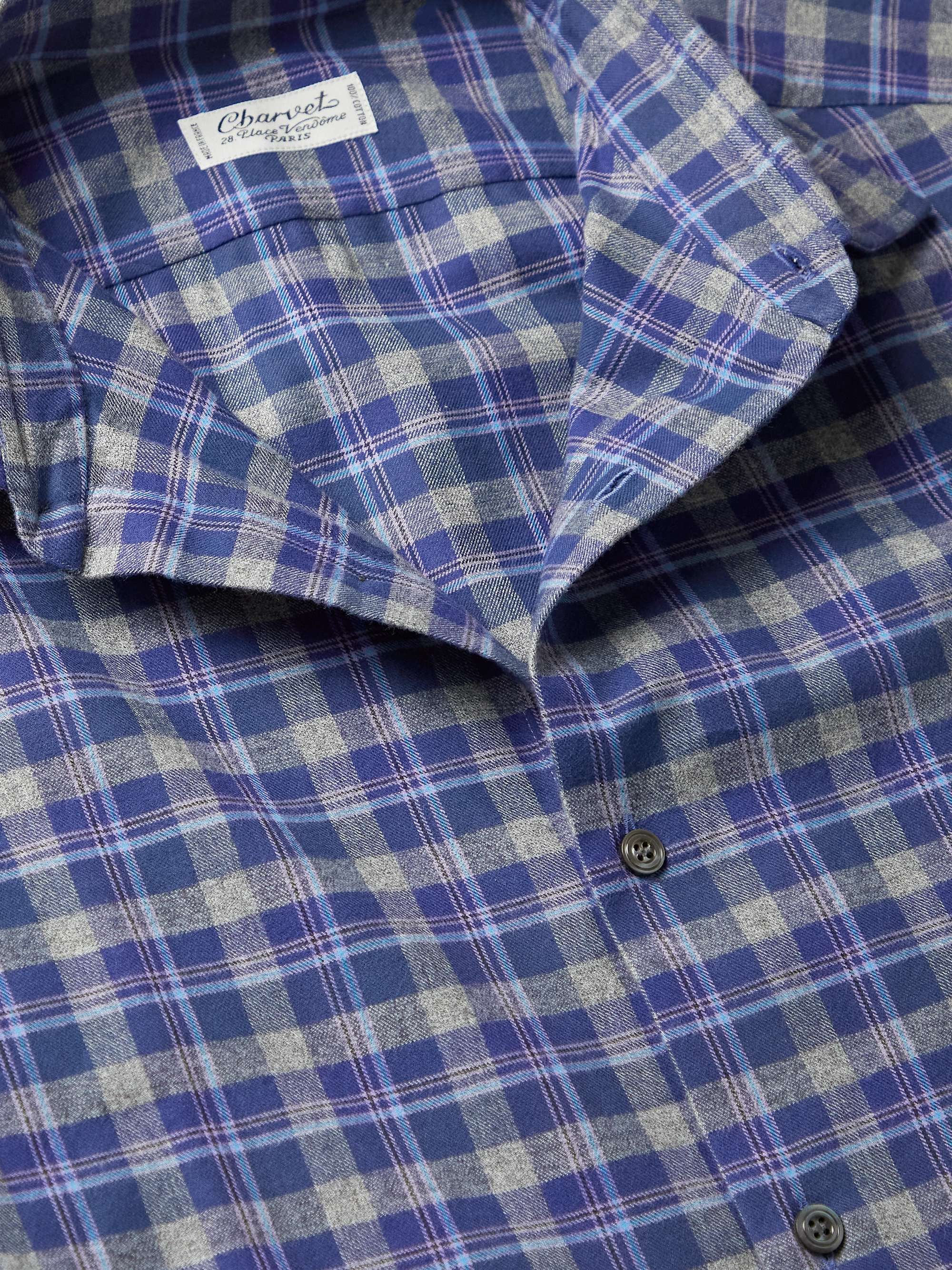 CHARVET Checked Cotton-Flannel Shirt