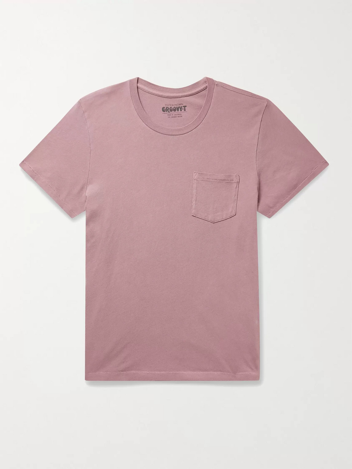 Outerknown Groovy Organic Cotton-jersey T-shirt In Pink