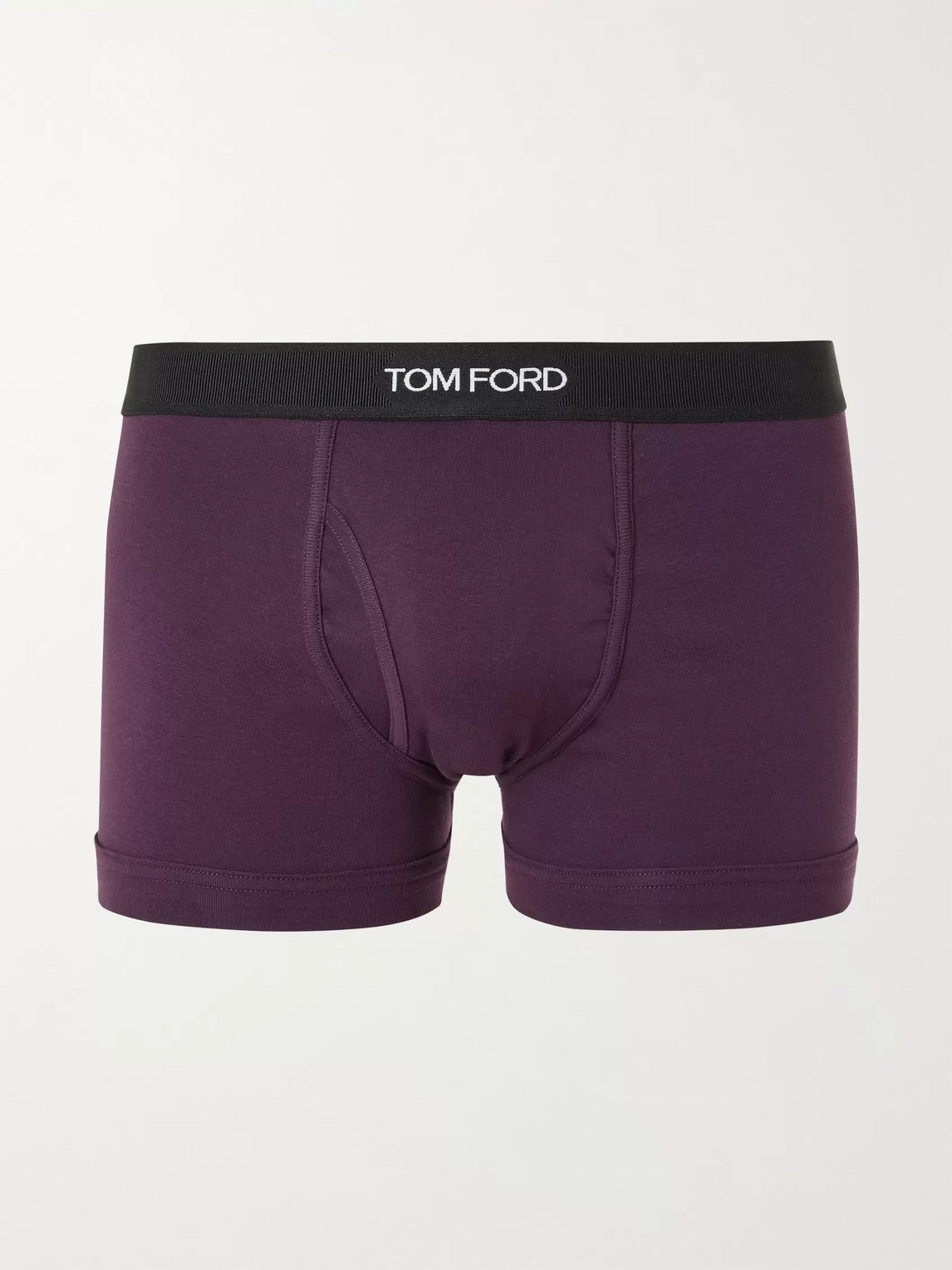 Tom Ford Stretch-cotton Jersey Boxer Briefs In Purple