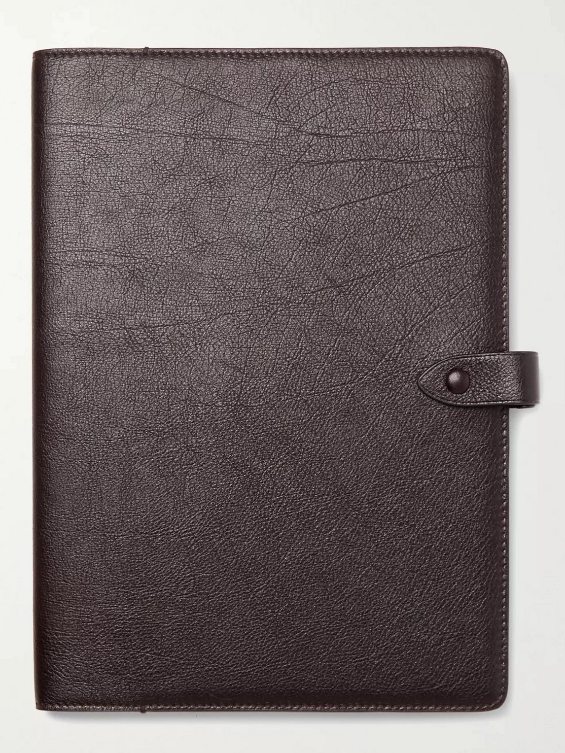 Metier Full-grain Leather Notebook In Brown