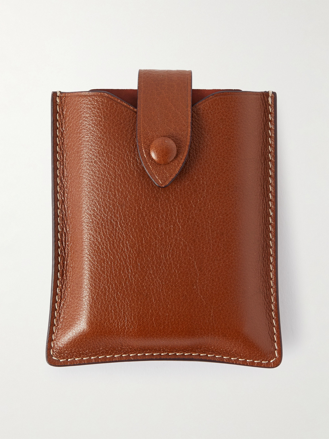 Metier Full-grain Leather Playing Cards Case In Brown