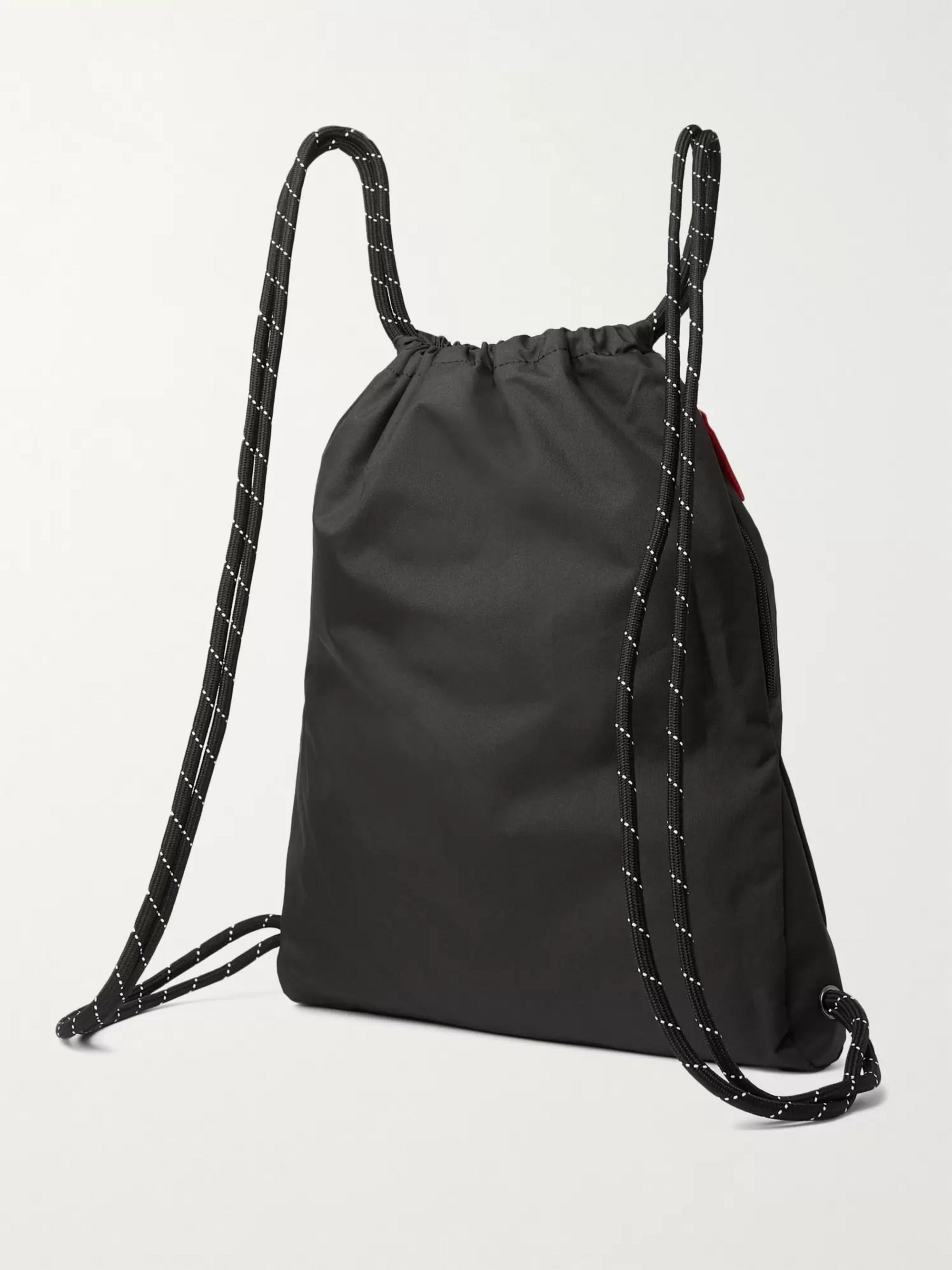Details about   NEW NWOT CARBON38 Black Nylon Logo Drawstring Backpack