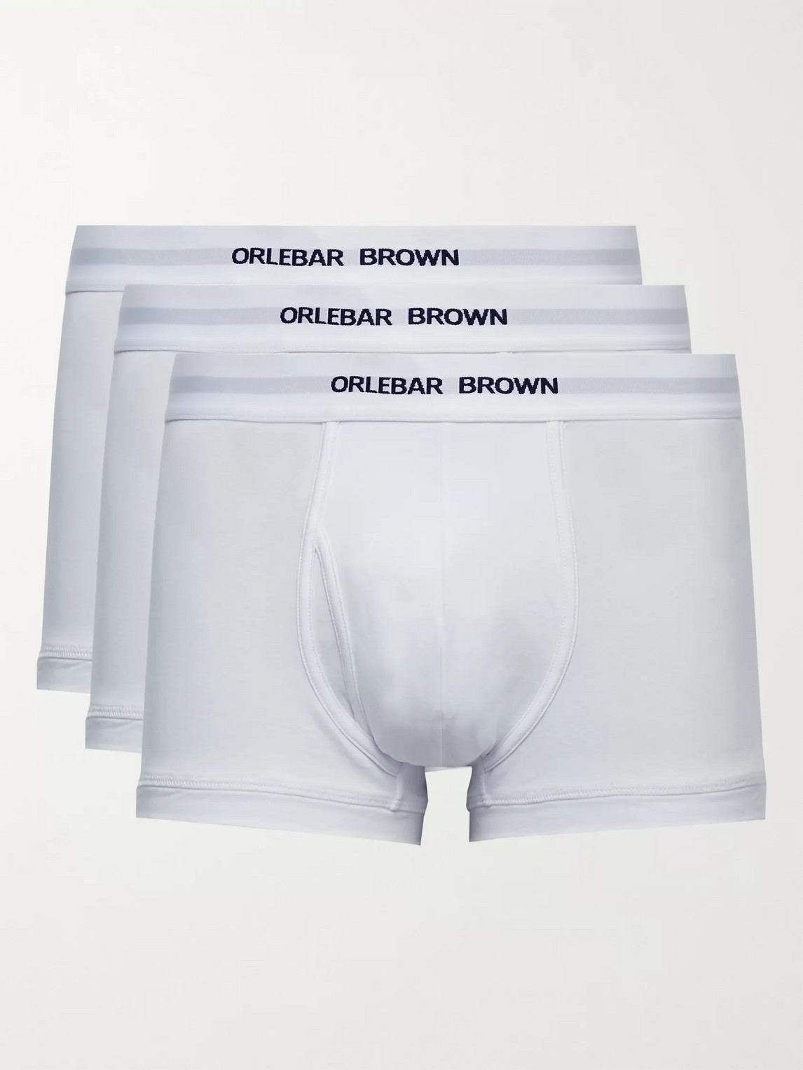 Orlebar Brown Three-pack Stretch-cotton Boxer Briefs In White
