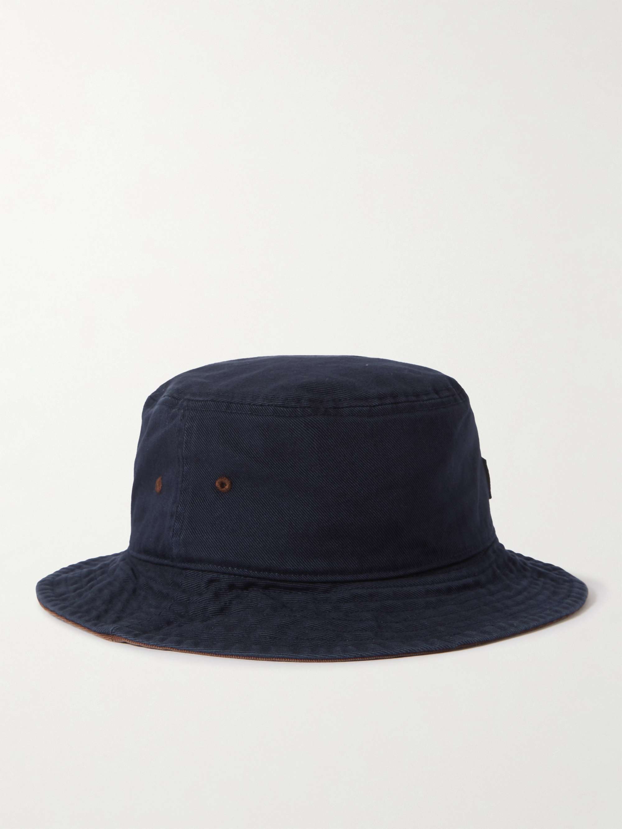 ACNE STUDIOS Logo-Appliquéd Cotton-Twill Bucket Hat