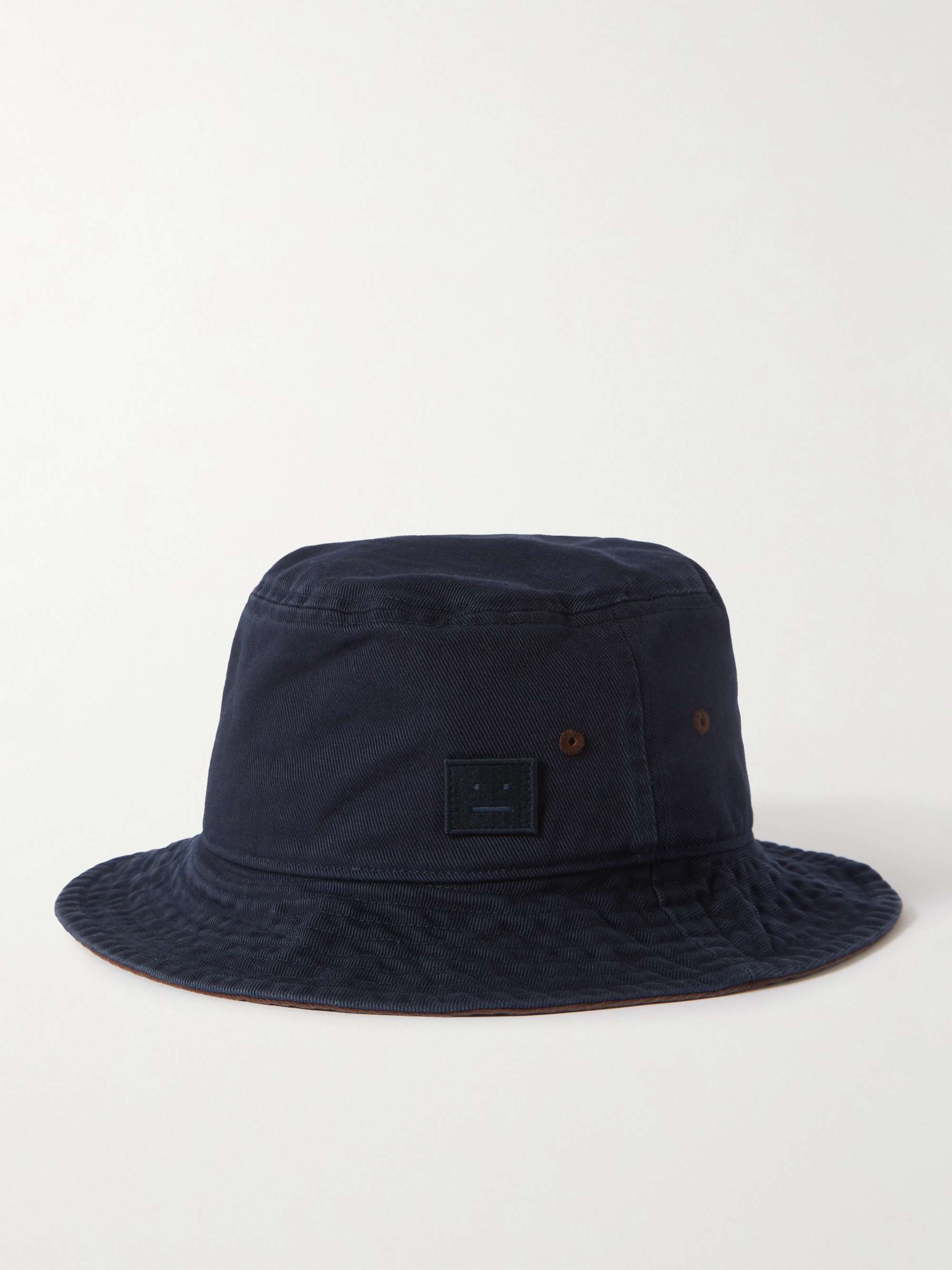 ACNE STUDIOS Logo-Appliquéd Cotton-Twill Bucket Hat