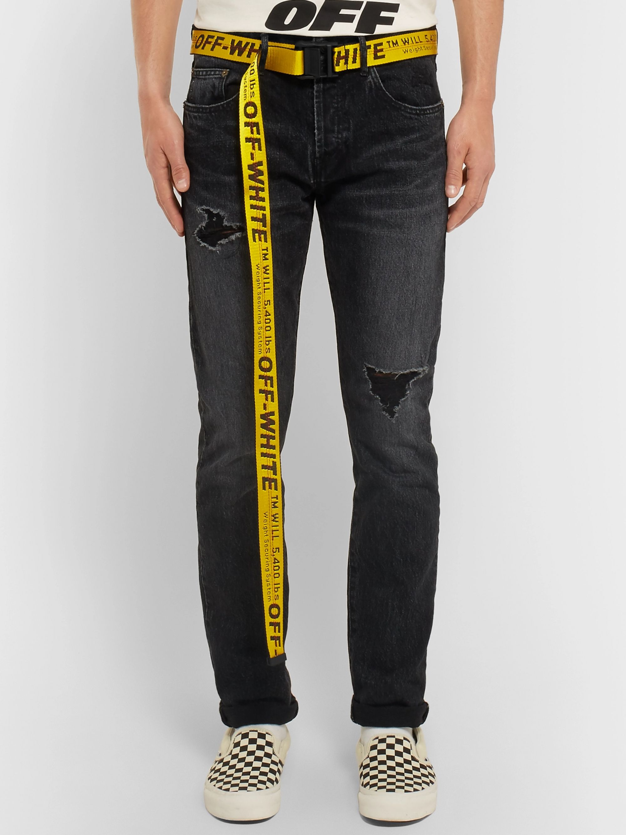 Yellow 3 5cm Yellow Industrial Canvas Belt | Off-White | MR PORTER